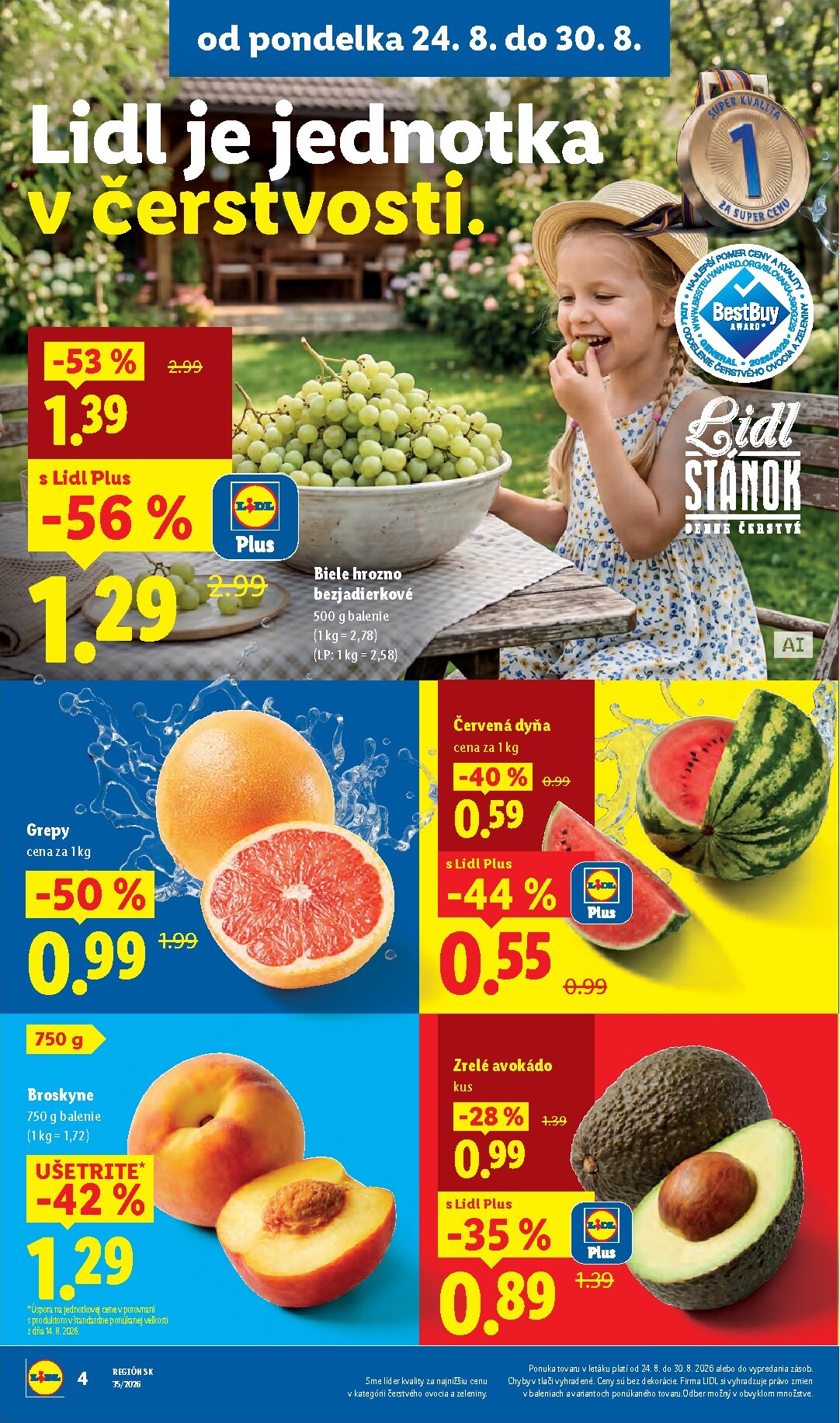 lidl - Nový Lidl leták od pondelka, 24.08.2026 do nedele, 30.08.2026 - page: 8