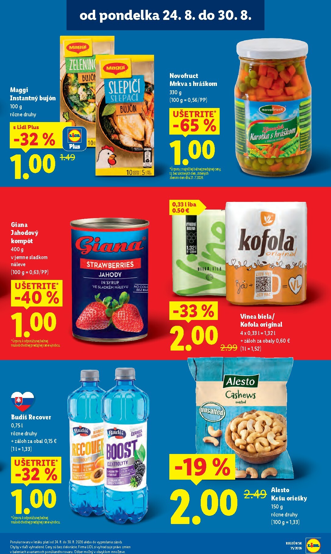 lidl - Nový Lidl leták od pondelka, 24.08.2026 do nedele, 30.08.2026 - page: 33
