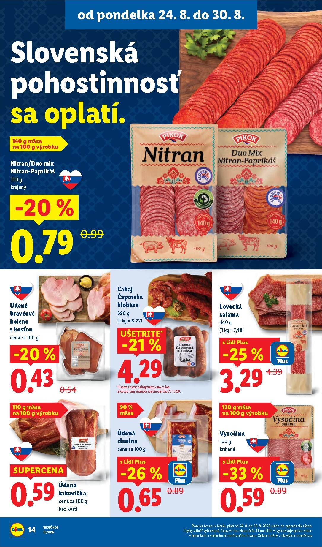 lidl - Nový Lidl leták od pondelka, 24.08.2026 do nedele, 30.08.2026 - page: 18