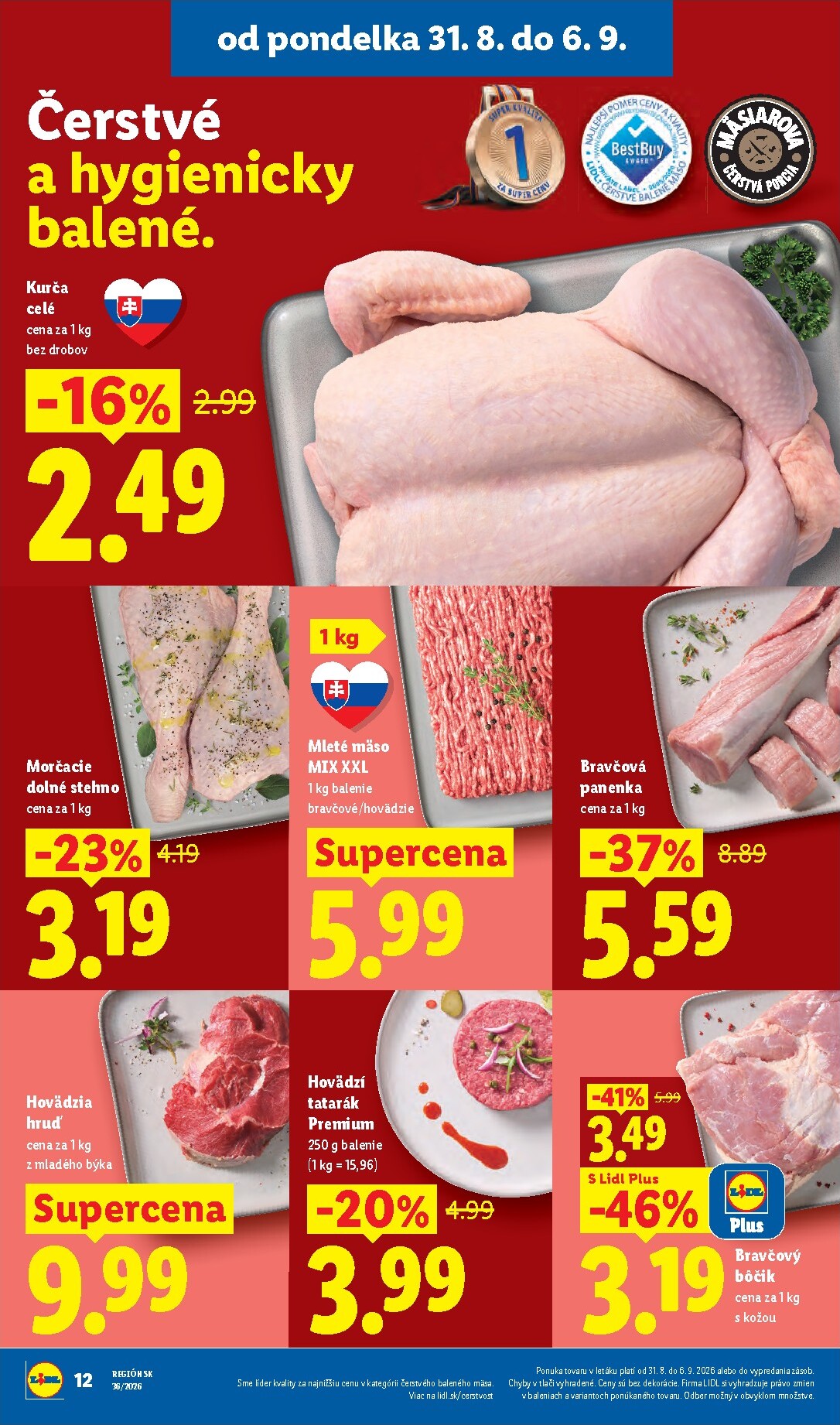 lidl - Nový Lidl leták od pondelka, 31.08.2026 do nedele, 06.09.2026 - page: 12