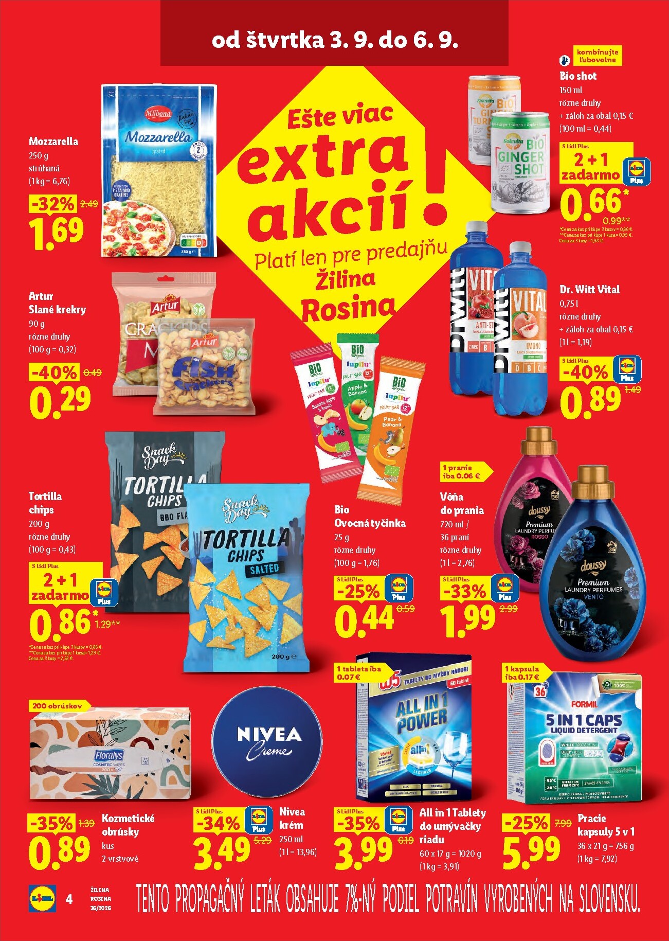 lidl - Nový Lidl - Nová predajňa v Žiline leták od štvrtka, 03.09.2026 do nedele, 06.09.2026 - page: 4