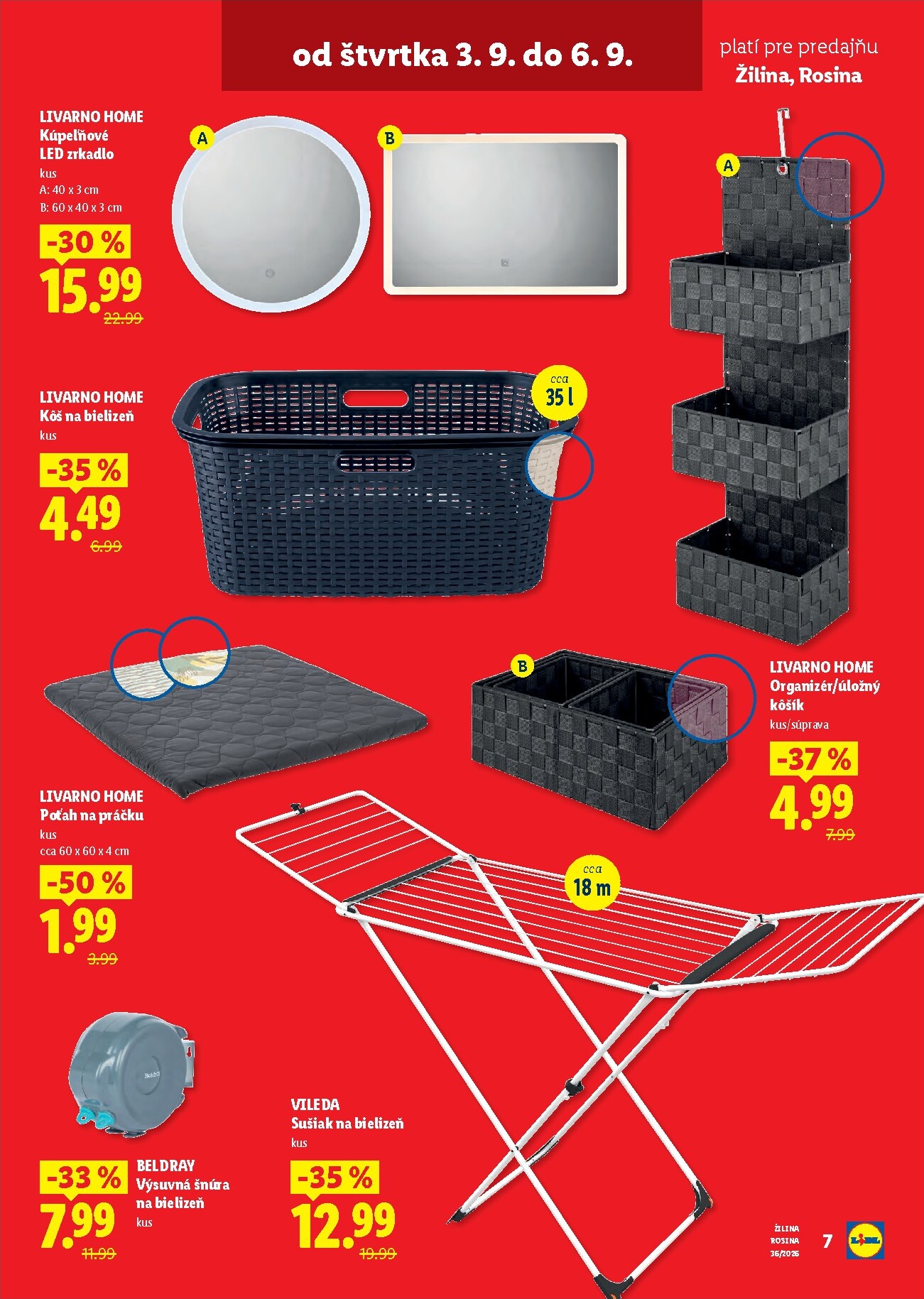 lidl - Nový Lidl - Nová predajňa v Žiline leták od štvrtka, 03.09.2026 do nedele, 06.09.2026 - page: 7