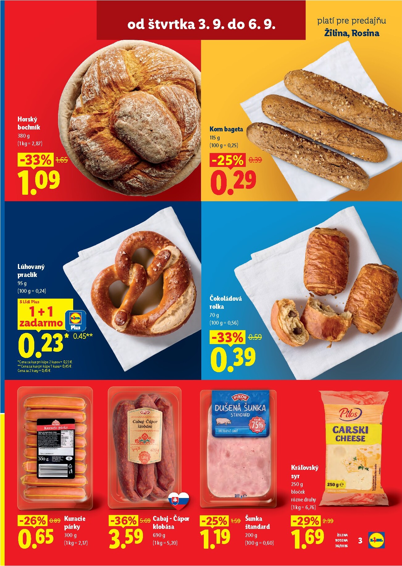 lidl - Nový Lidl - Nová predajňa v Žiline leták od štvrtka, 03.09.2026 do nedele, 06.09.2026 - page: 3
