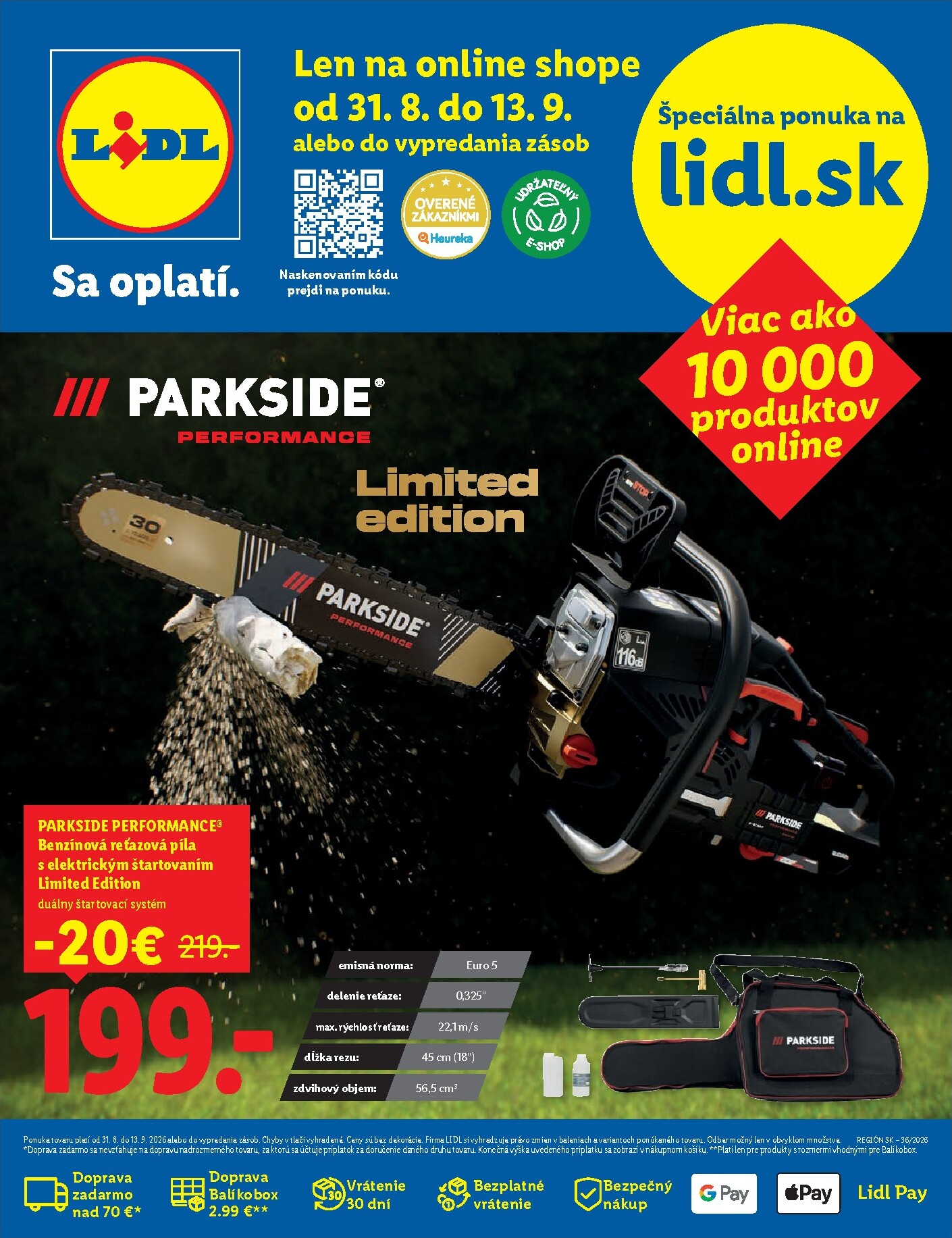 lidl - Aktuálny Lidl - Online magazín leták od pondelka, 31.08.2026 do nedele, 13.09.2026