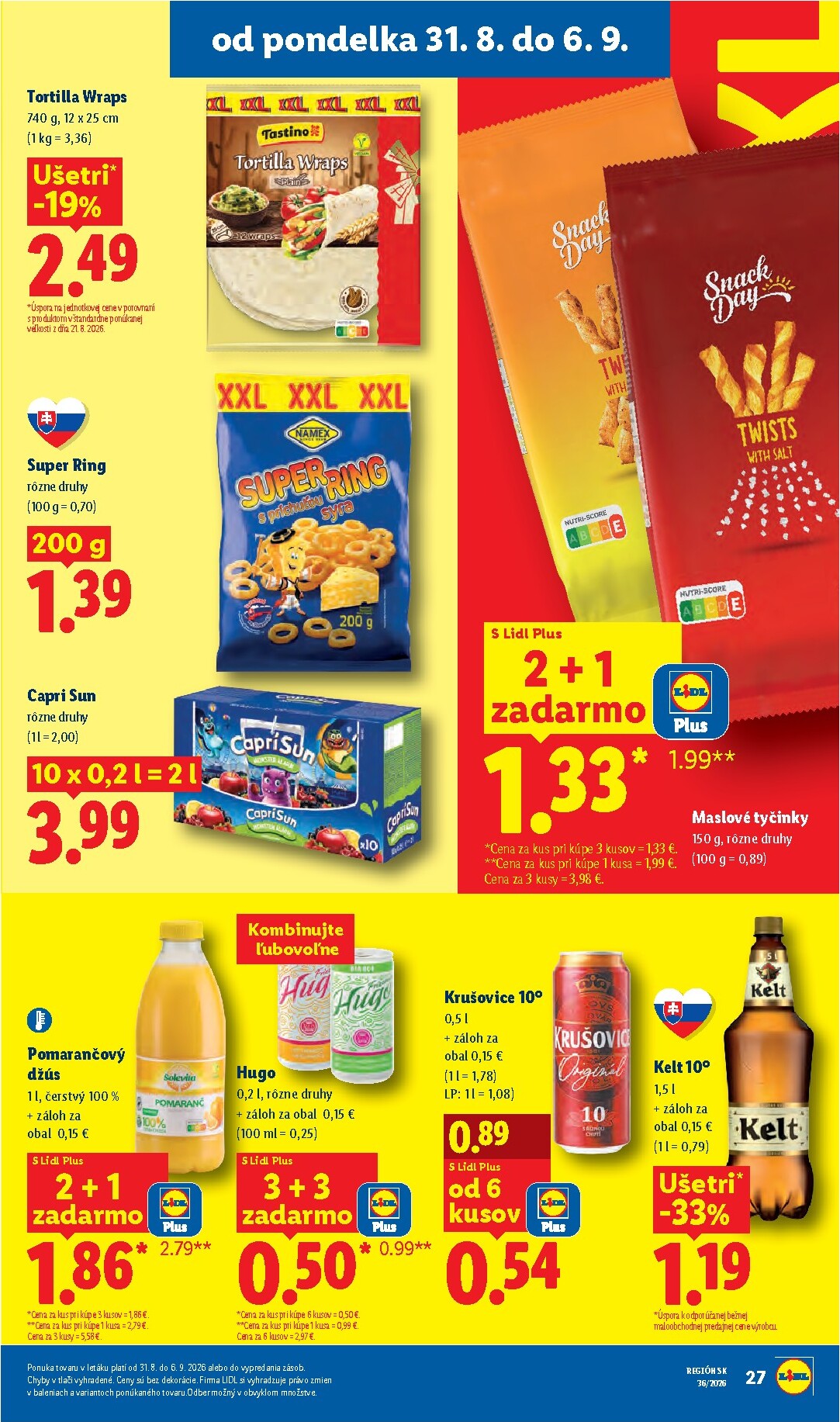 lidl - Aktuálny Lidl leták od pondelka, 31.08.2026 do nedele, 06.09.2026 - page: 35