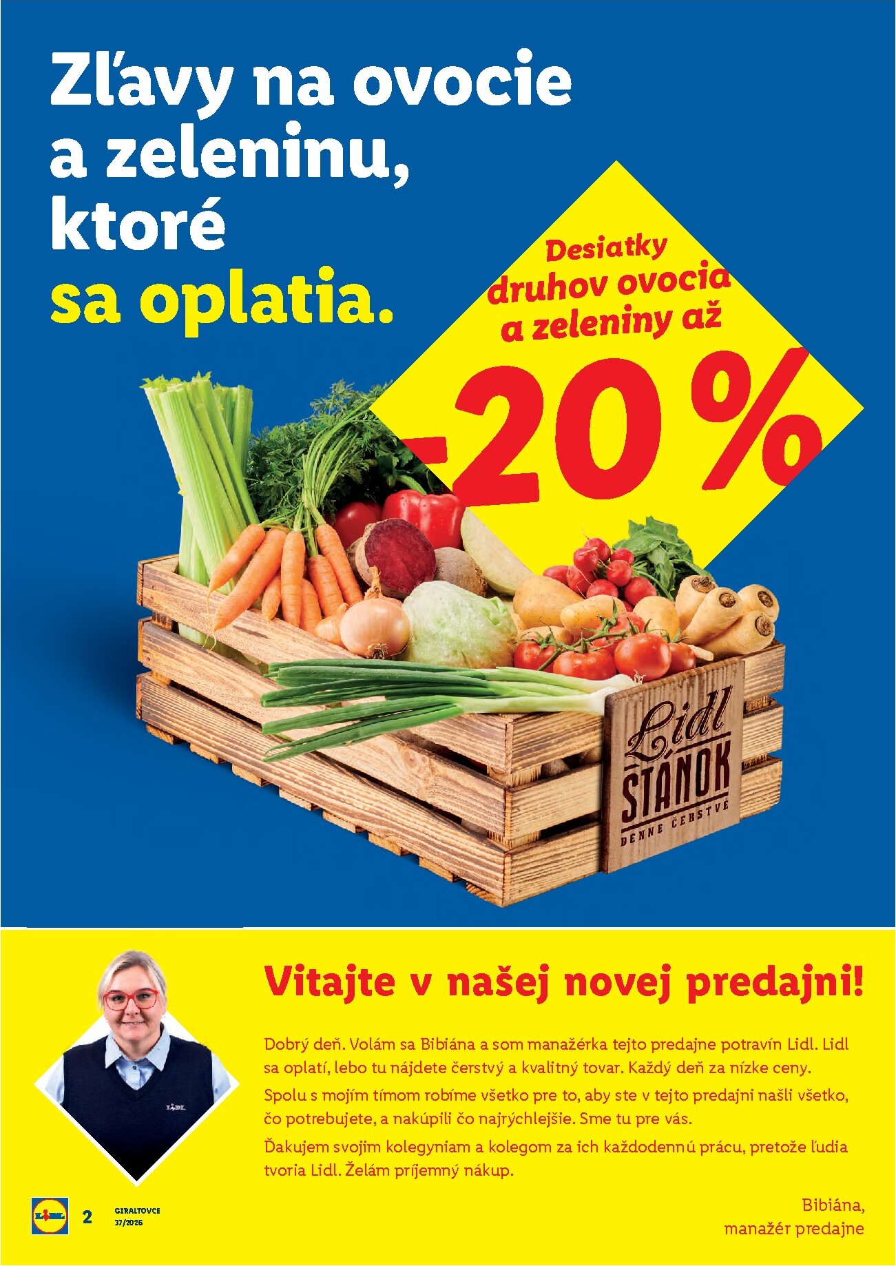 lidl - Aktuálny Lidl - Nová predajňa v Giraltovce leták od pondelka, 07.09.2026 do nedele, 13.09.2026 - page: 2