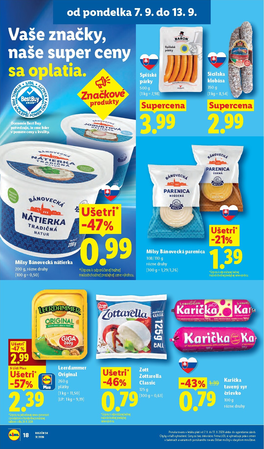 lidl - Aktuálny Lidl leták od pondelka, 07.09.2026 do nedele, 13.09.2026 - page: 26
