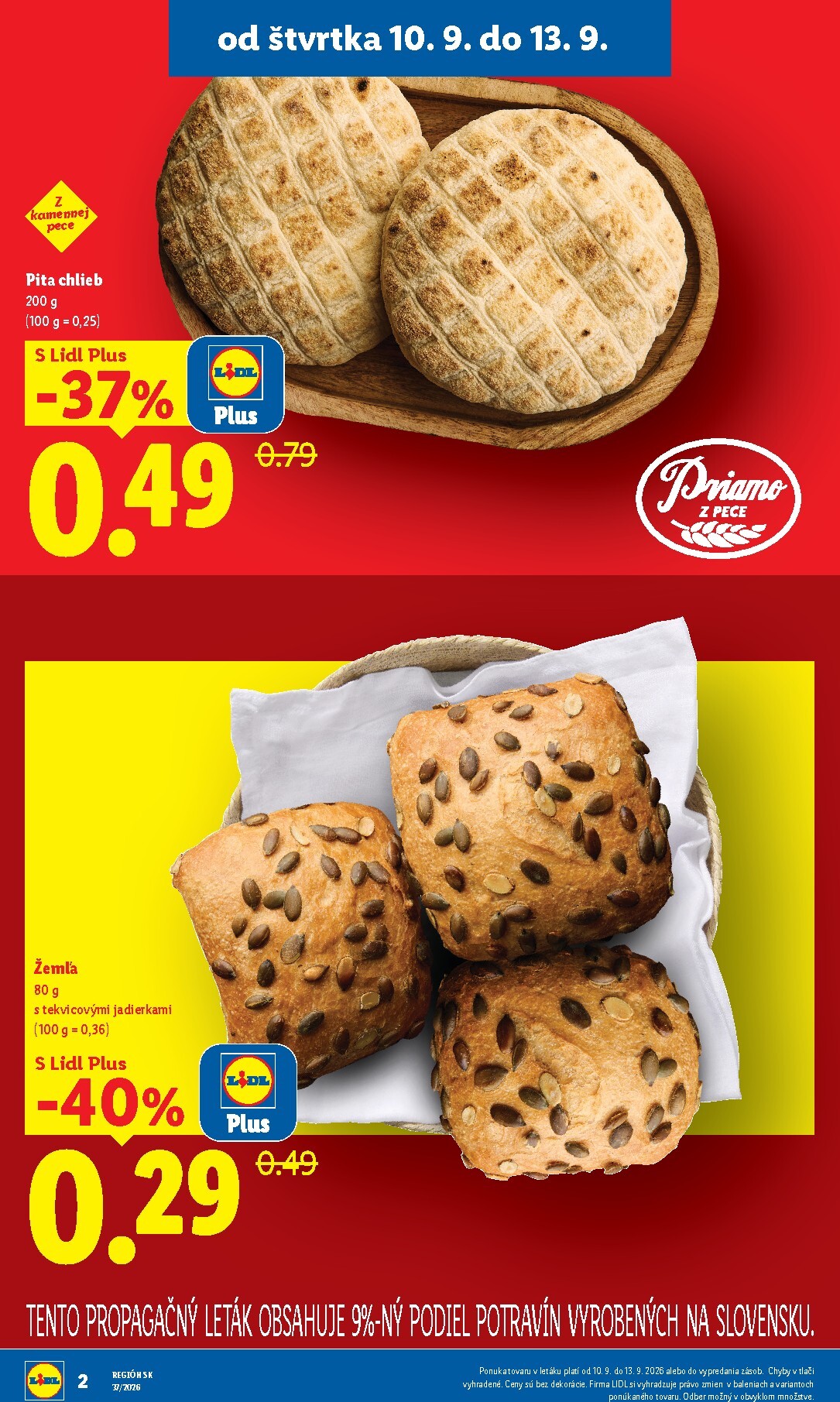 lidl - Aktuálny Lidl - Ešte viac extra akcií leták od štvrtka, 10.09.2026 do nedele, 13.09.2026 - page: 2