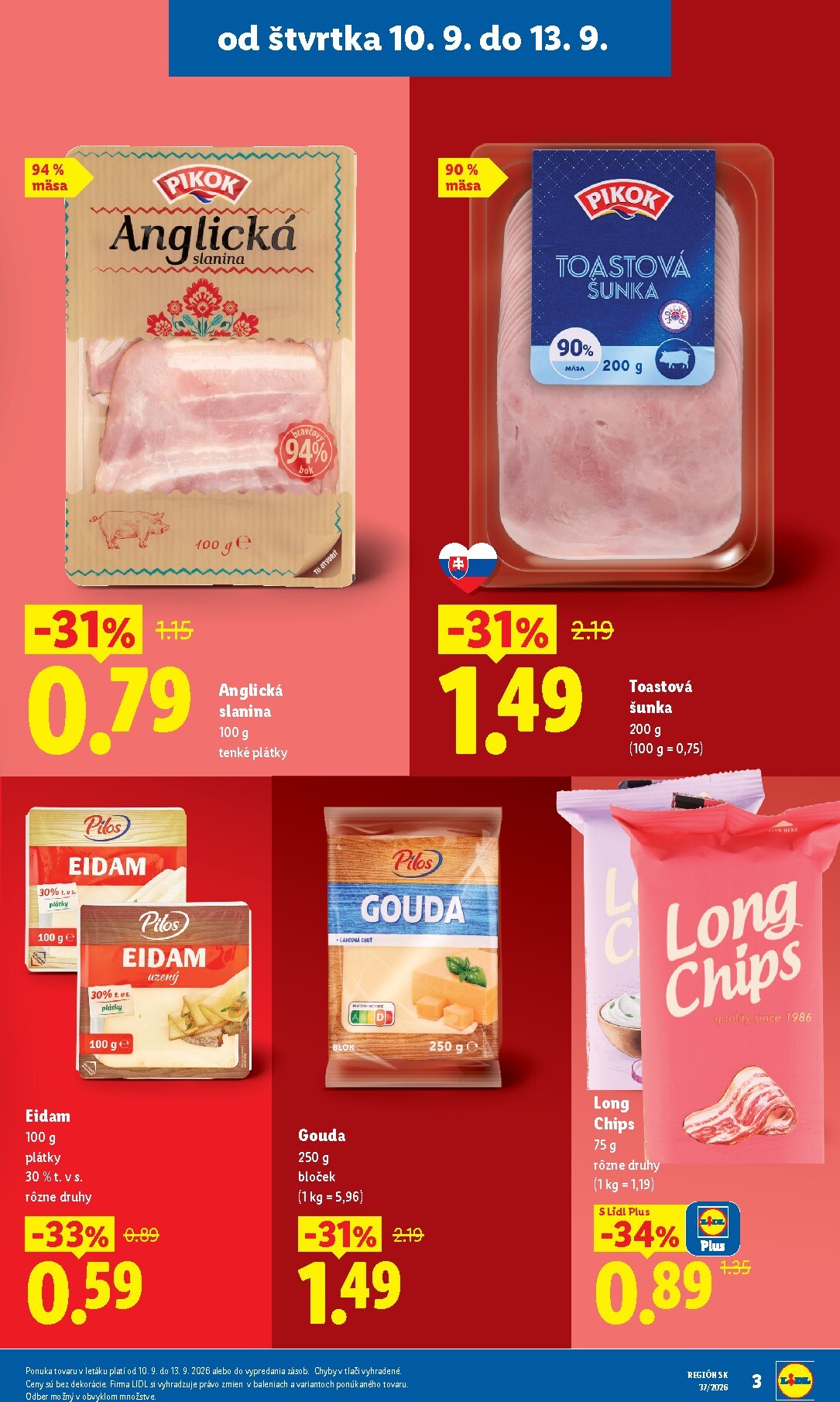 lidl - Aktuálny Lidl - Ešte viac extra akcií leták od štvrtka, 10.09.2026 do nedele, 13.09.2026 - page: 3