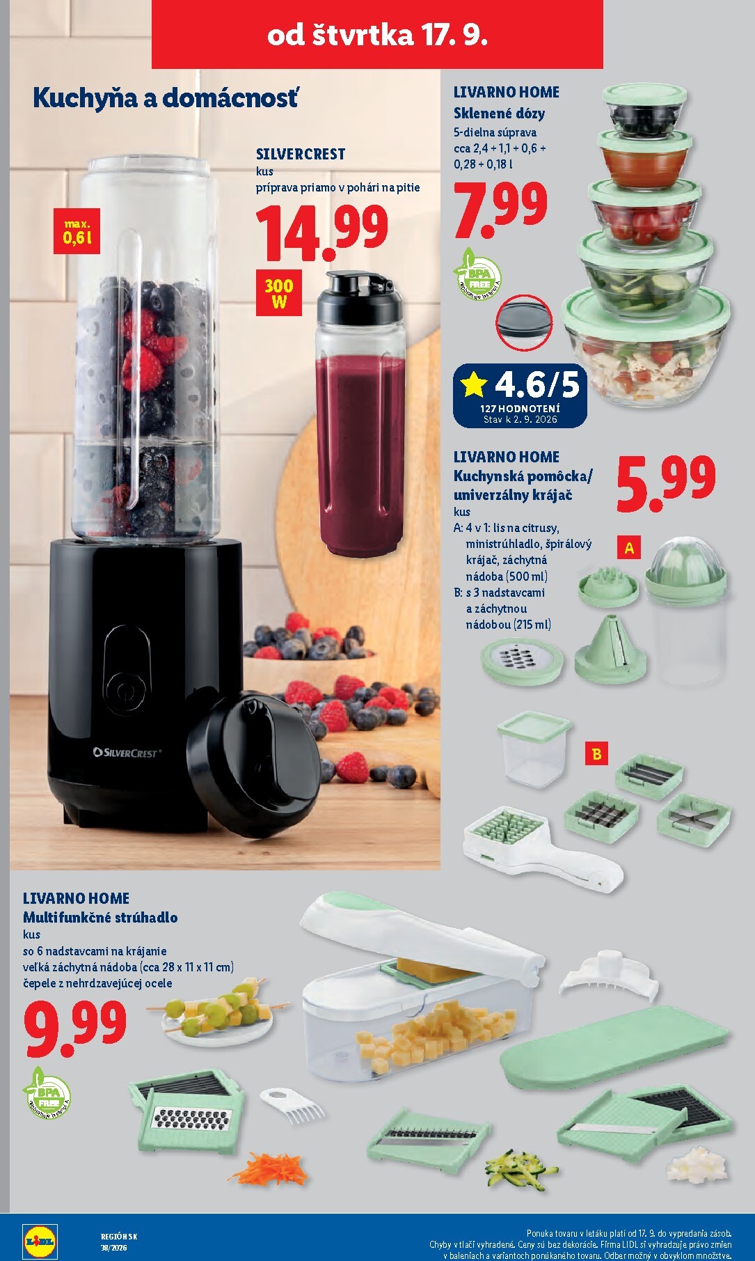 lidl - Nový Lidl leták od pondelka, 14.09.2026 do nedele, 20.09.2026 - page: 94