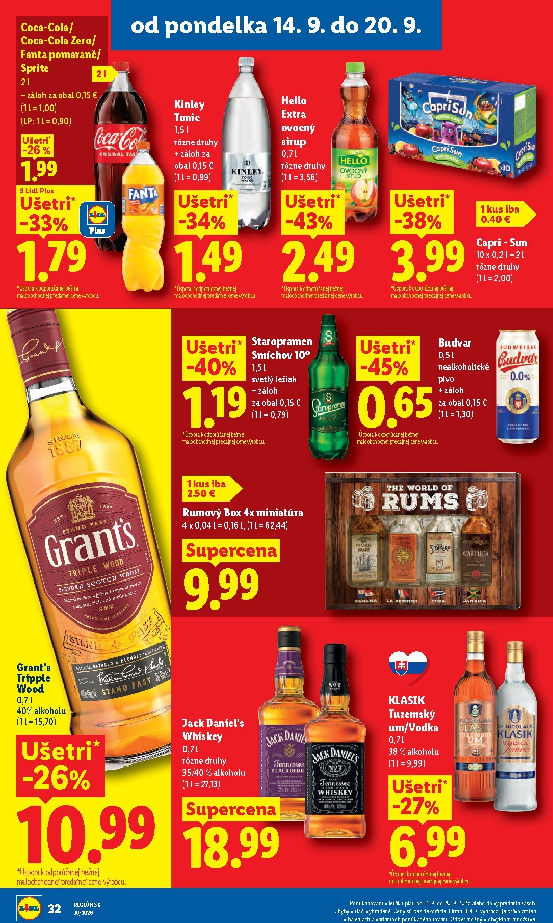 lidl - Nový Lidl leták od pondelka, 14.09.2026 do nedele, 20.09.2026 - page: 44