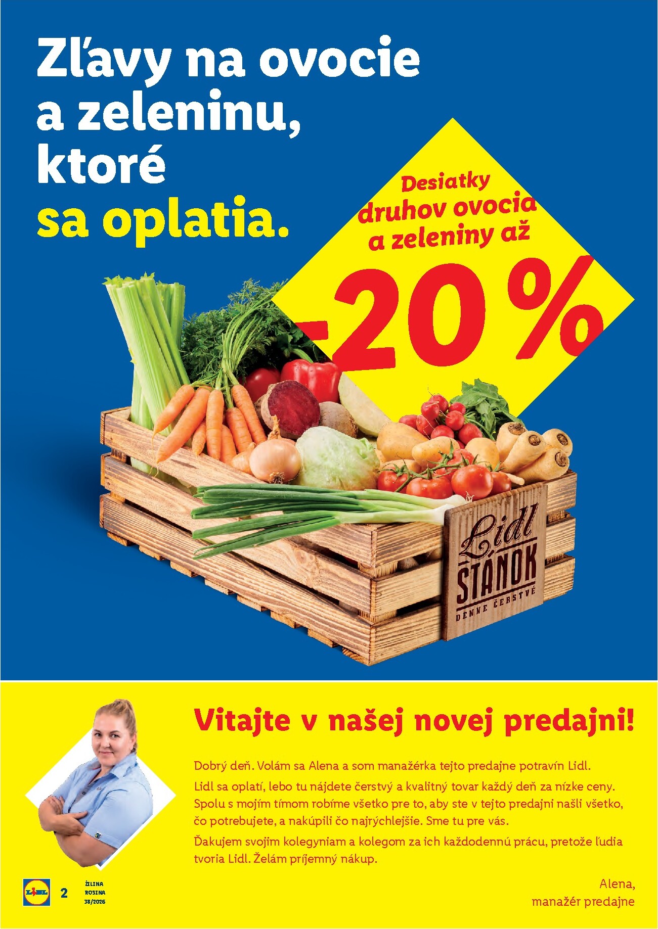 lidl - Aktuálny Lidl - Nová predajňa v Žiline leták od pondelka, 14.09.2026 do nedele, 20.09.2026 - page: 2