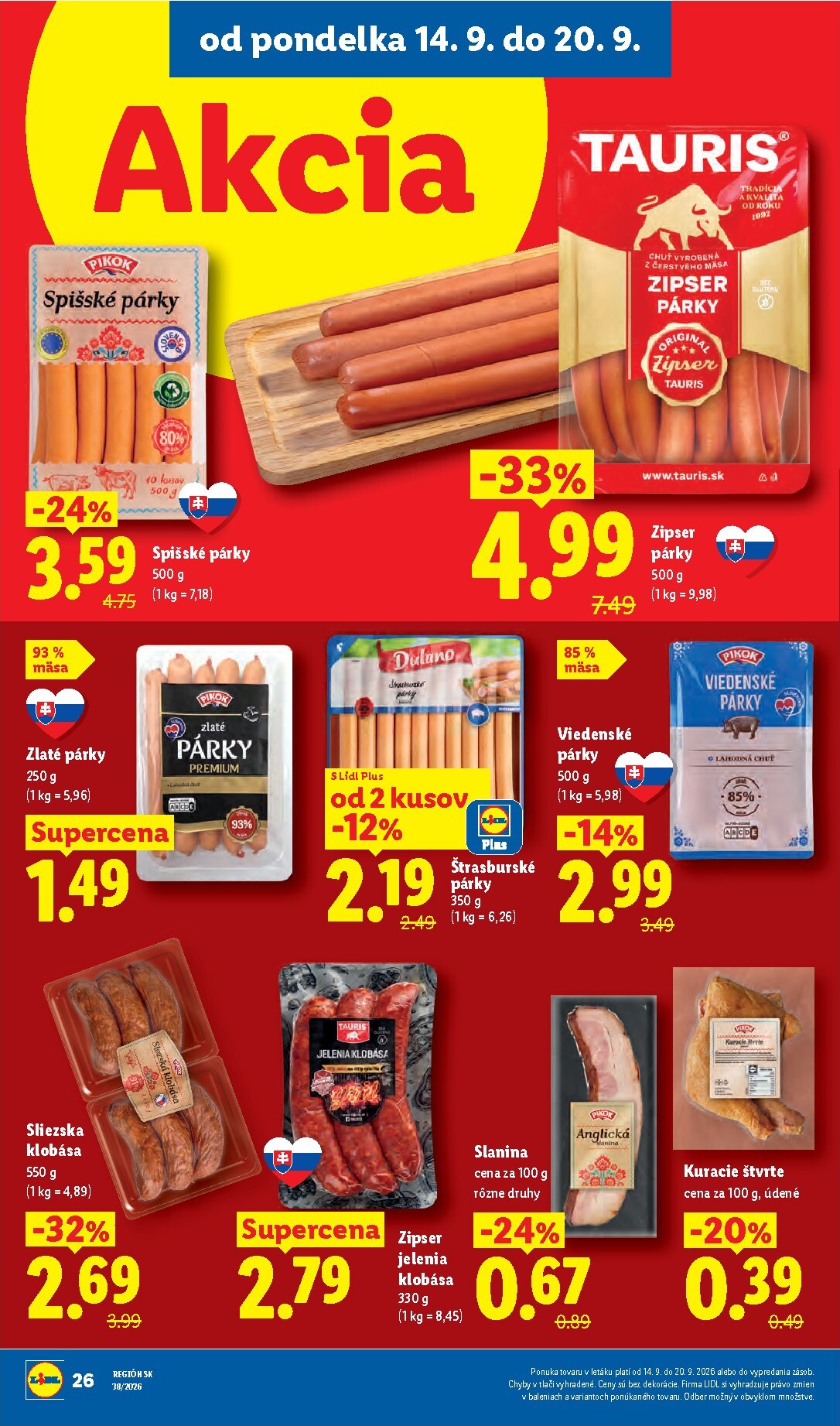 lidl - Aktuálny Lidl leták od pondelka, 14.09.2026 do nedele, 20.09.2026 - page: 42