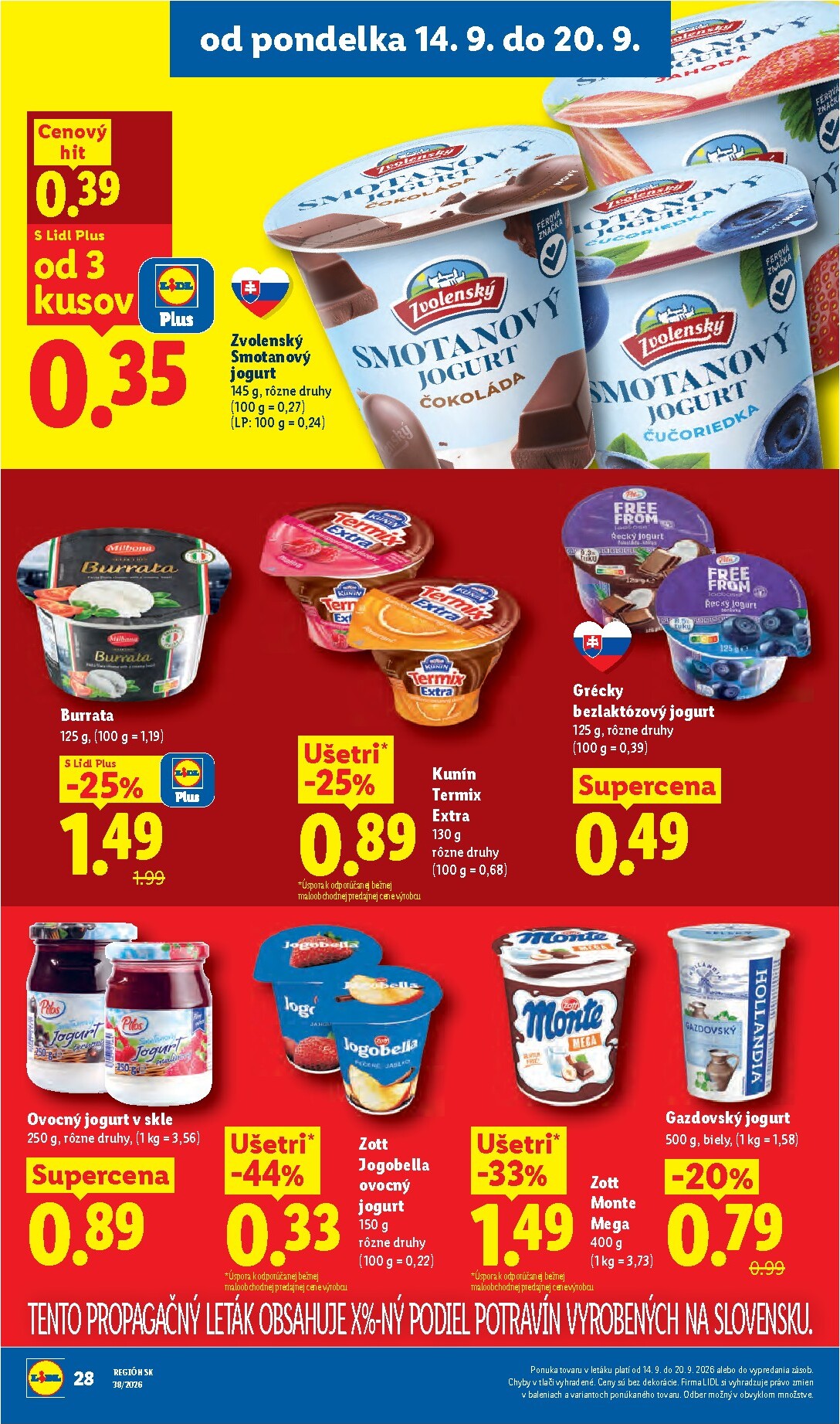 lidl - Aktuálny Lidl leták od pondelka, 14.09.2026 do nedele, 20.09.2026 - page: 44