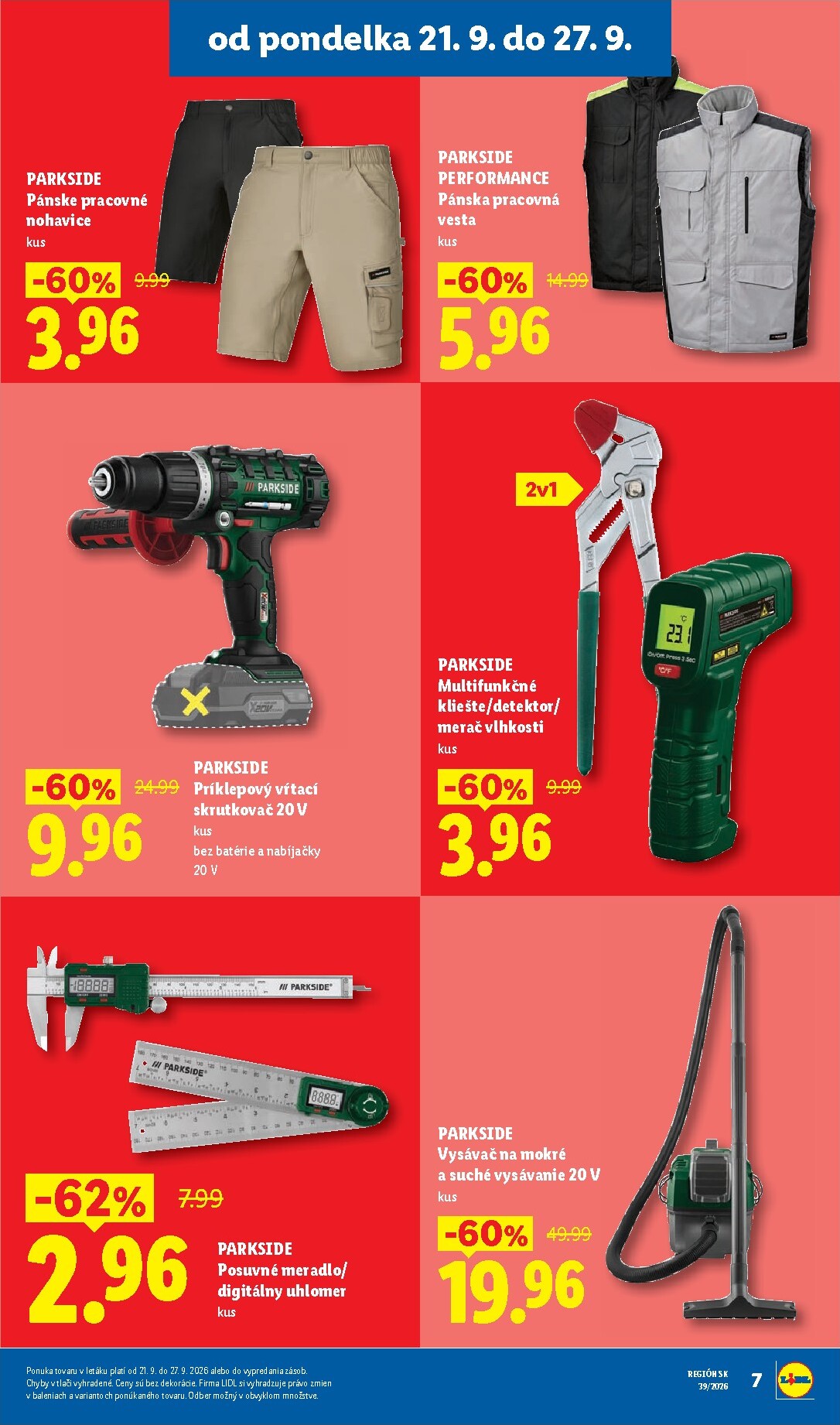 lidl - Nový Lidl - Ešte viac extra akcií leták od pondelka, 21.09.2026 do nedele, 27.09.2026 - page: 7