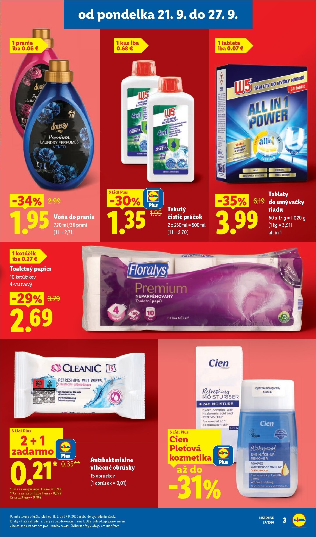 lidl - Nový Lidl - Ešte viac extra akcií leták od pondelka, 21.09.2026 do nedele, 27.09.2026 - page: 3