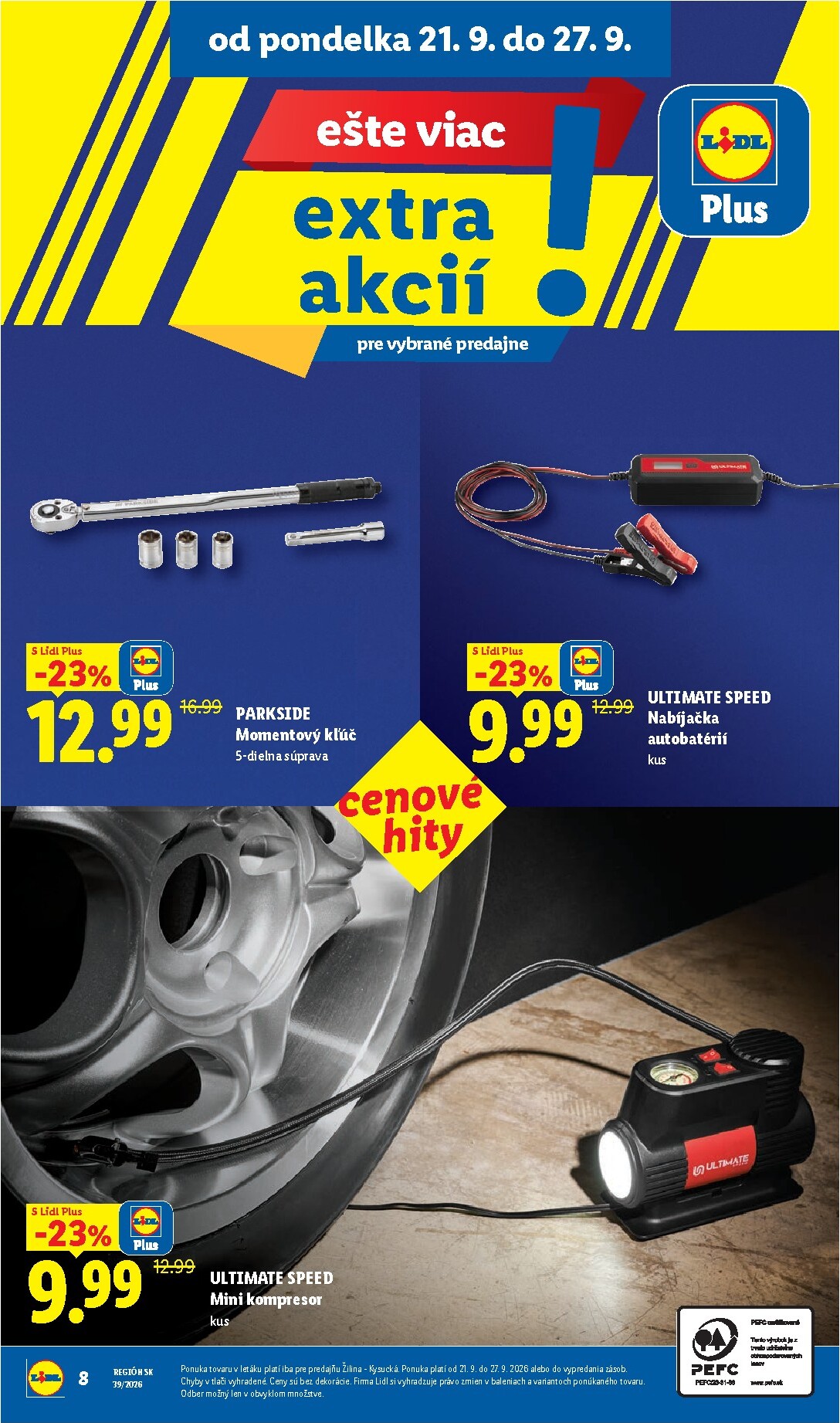 lidl - Nový Lidl - Ešte viac extra akcií leták od pondelka, 21.09.2026 do nedele, 27.09.2026 - page: 8