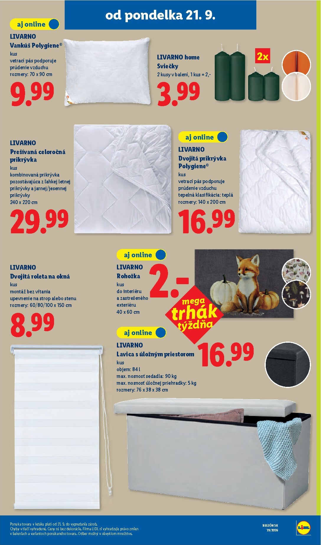 lidl - Nový Lidl leták od pondelka, 21.09.2026 do nedele, 27.09.2026 - page: 63