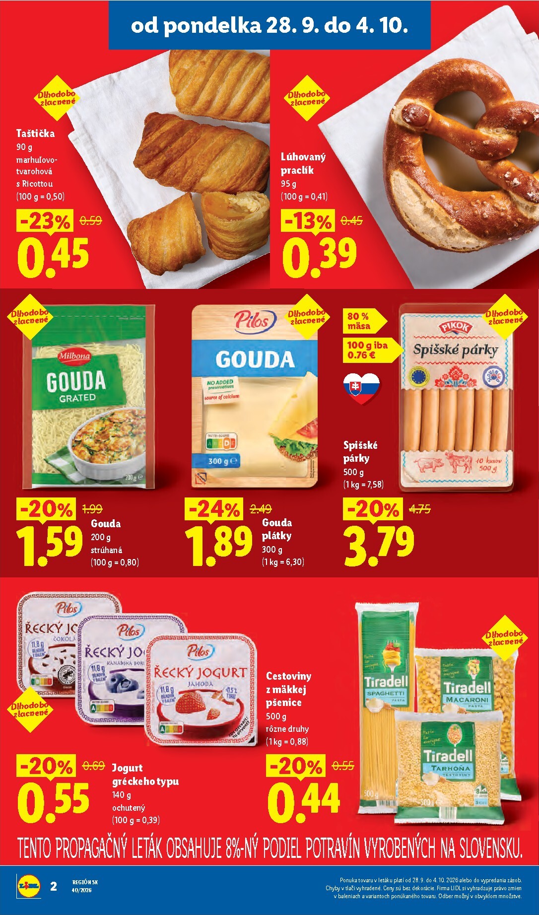 lidl - Nový Lidl - Ešte viac extra akcií leták od pondelka, 28.09.2026 do nedele, 04.10.2026 - page: 2