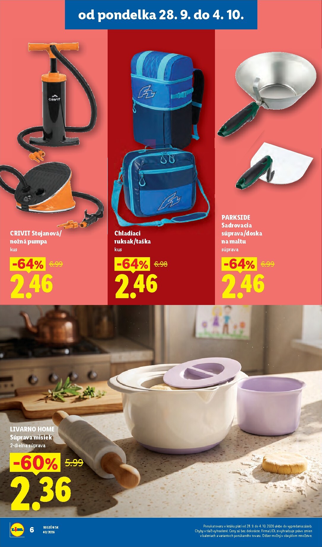 lidl - Nový Lidl - Ešte viac extra akcií leták od pondelka, 28.09.2026 do nedele, 04.10.2026 - page: 6