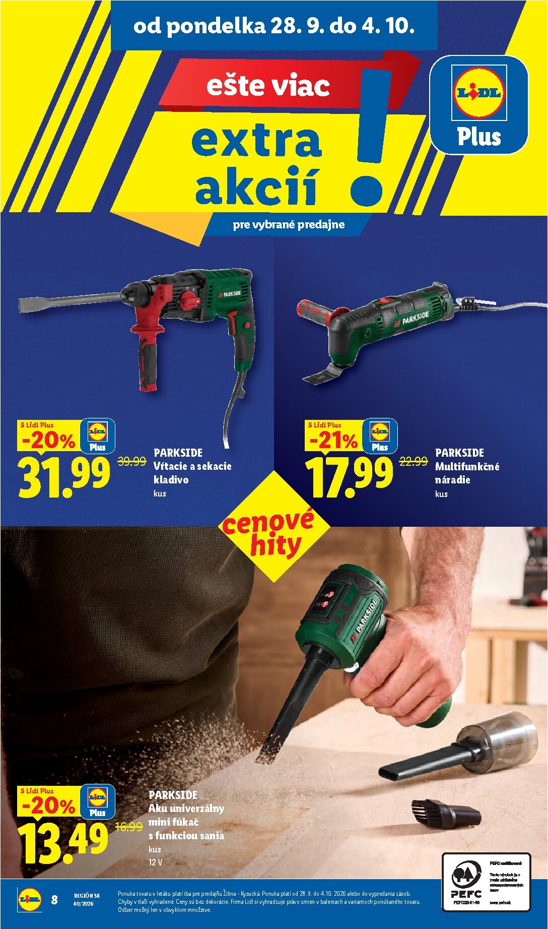 lidl - Nový Lidl - Ešte viac extra akcií leták od pondelka, 28.09.2026 do nedele, 04.10.2026 - page: 8