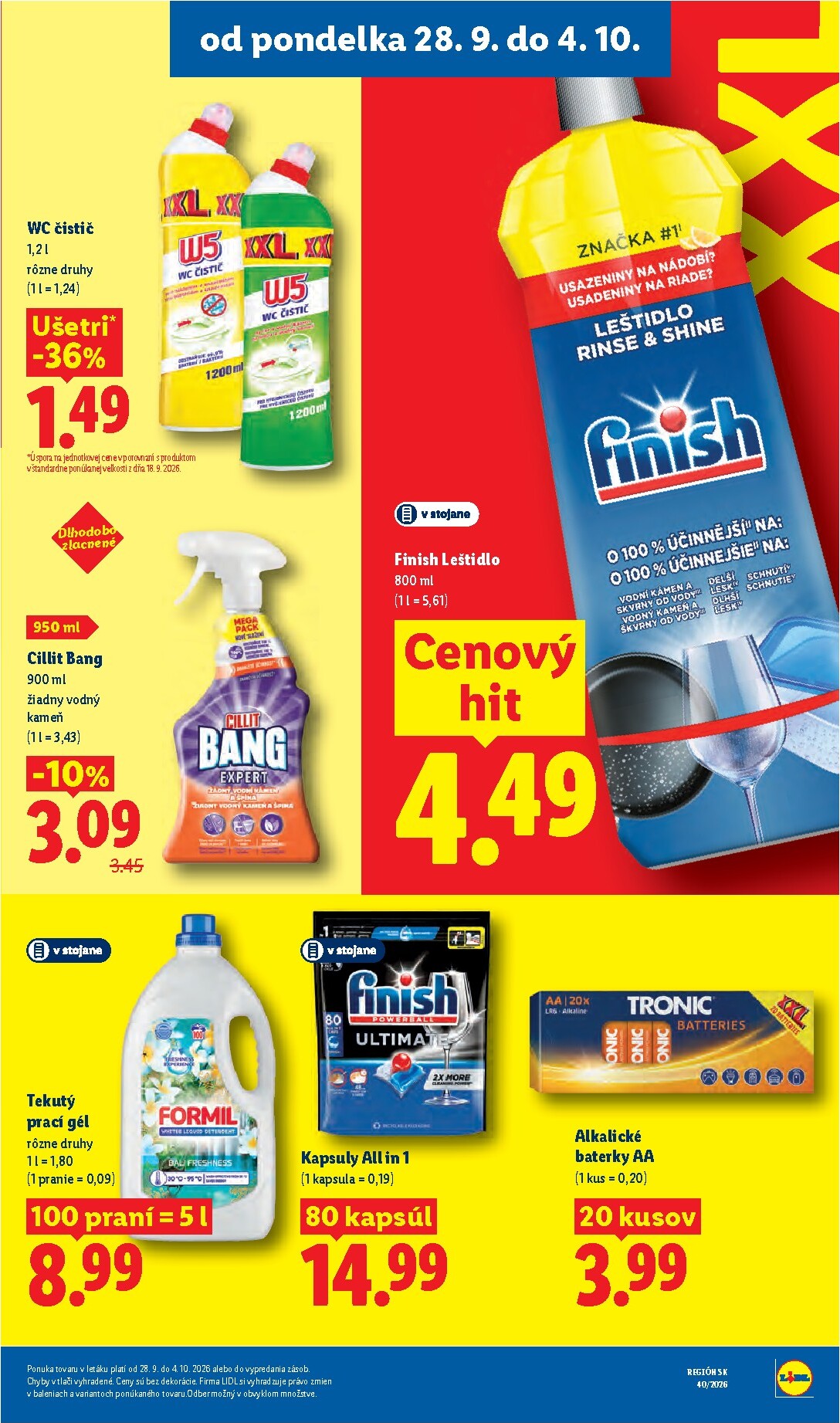 lidl - Nový Lidl leták od pondelka, 28.09.2026 do nedele, 04.10.2026 - page: 40