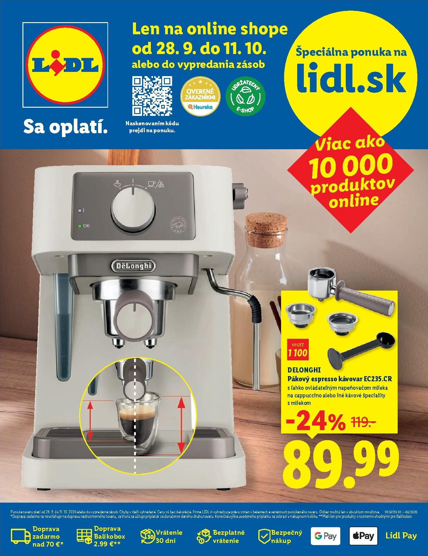 lidl - Aktuálny Lidl - Online magazín leták od pondelka, 28.09.2026 do nedele, 11.10.2026 - page: 1