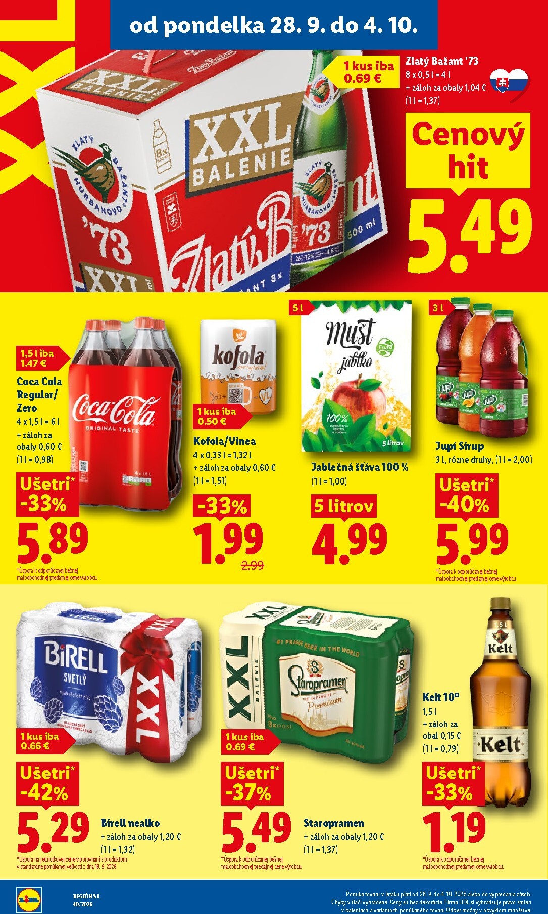 lidl - Aktuálny Lidl leták od pondelka, 28.09.2026 do nedele, 04.10.2026 - page: 39