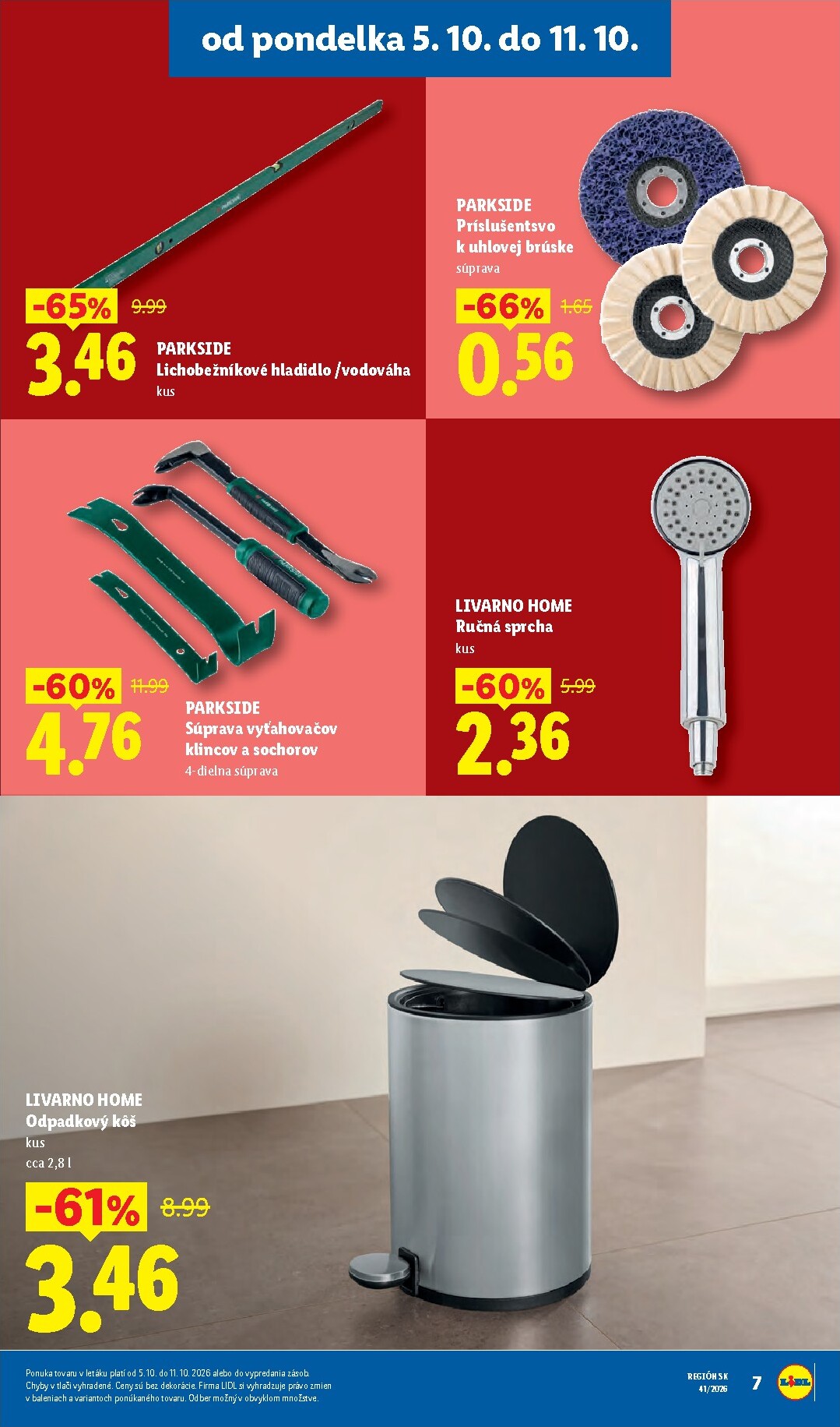 lidl - Nový Lidl - Ešte viac extra akcií leták od pondelka, 05.10.2026 do nedele, 11.10.2026 - page: 7
