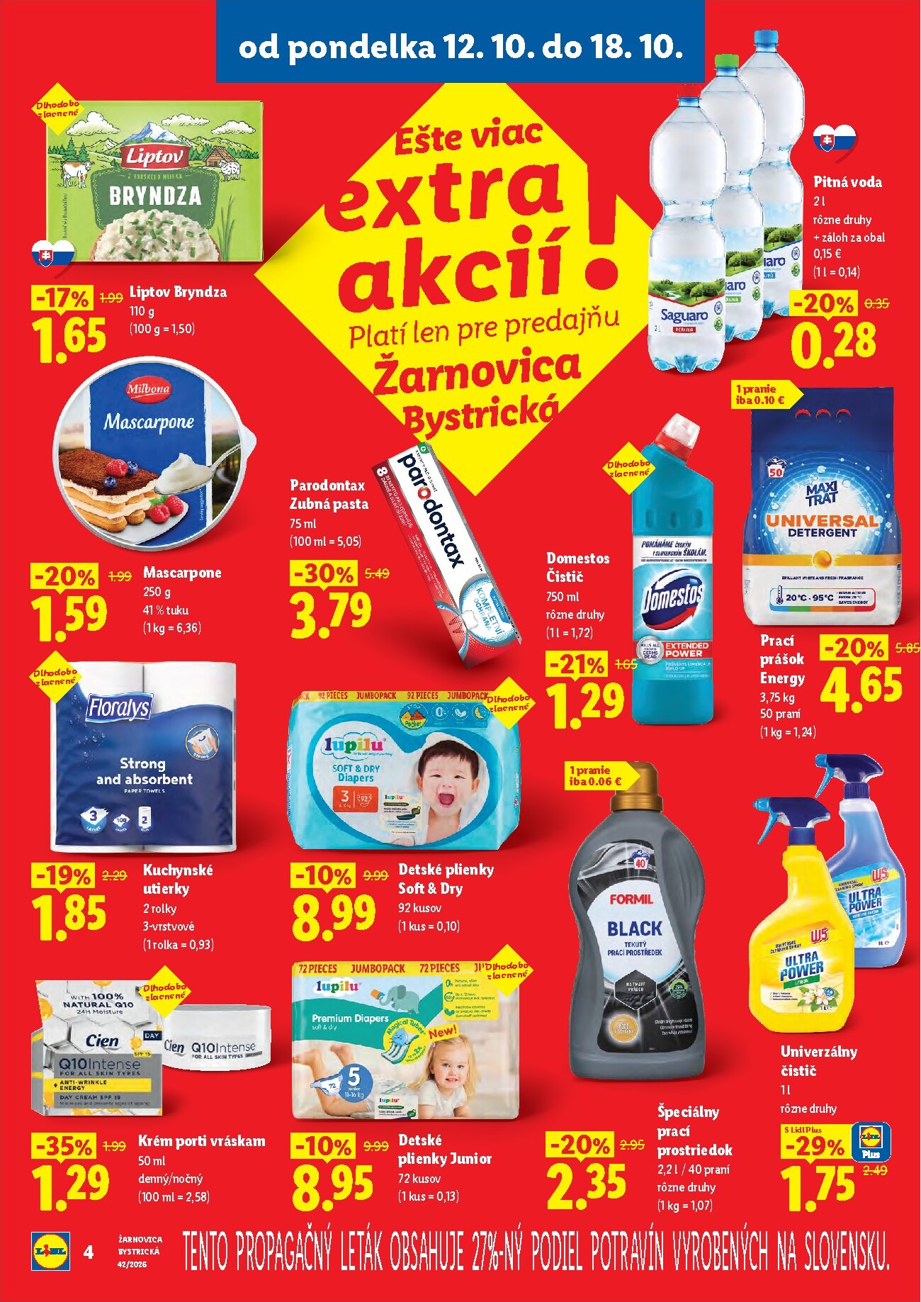 lidl - Nový Lidl - Nová predajňa v Žarnovici leták od pondelka, 12.10.2026 do nedele, 18.10.2026 - page: 4