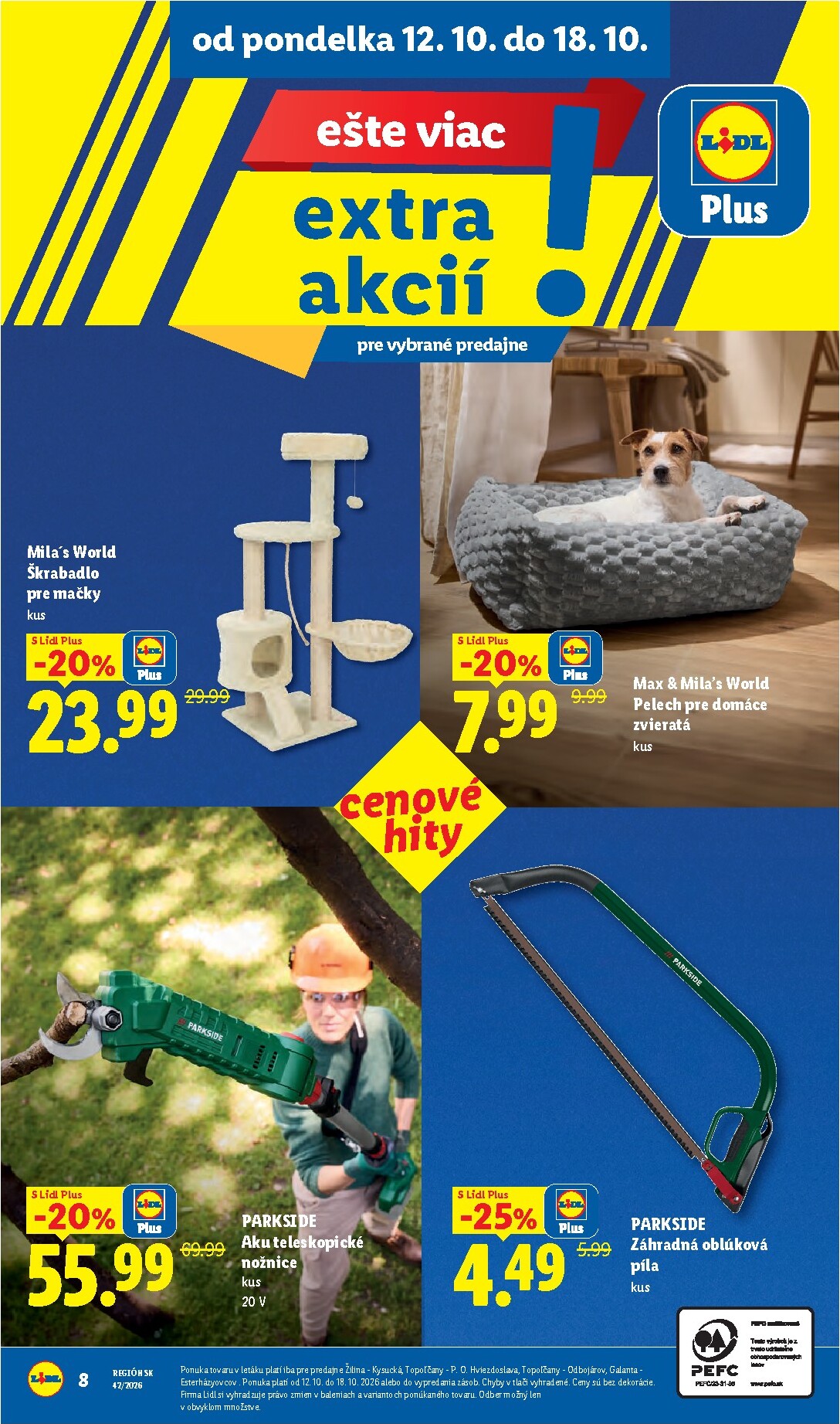 lidl - Nový Lidl - Ešte viac extra akcií leták od pondelka, 12.10.2026 do nedele, 18.10.2026 - page: 8