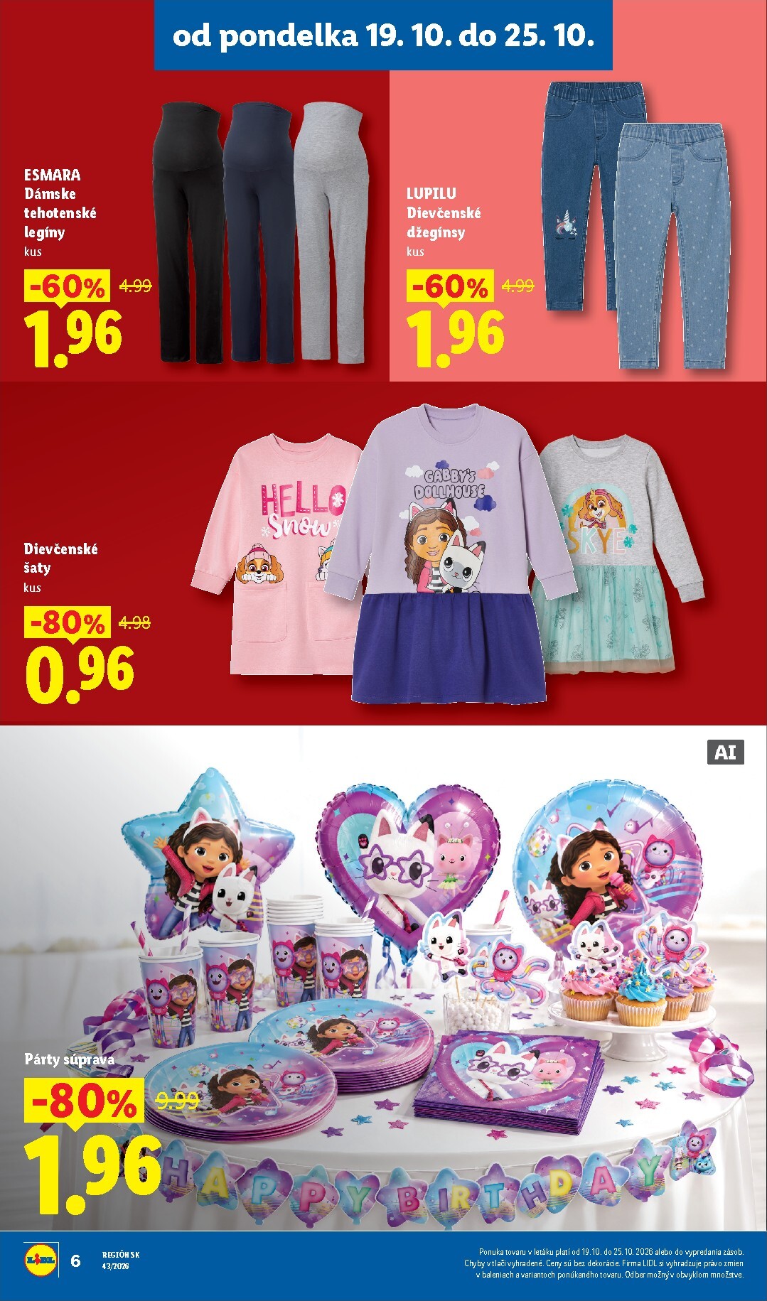 lidl - Nový Lidl - Ešte viac extra akcií leták od pondelka, 19.10.2026 do nedele, 25.10.2026 - page: 6