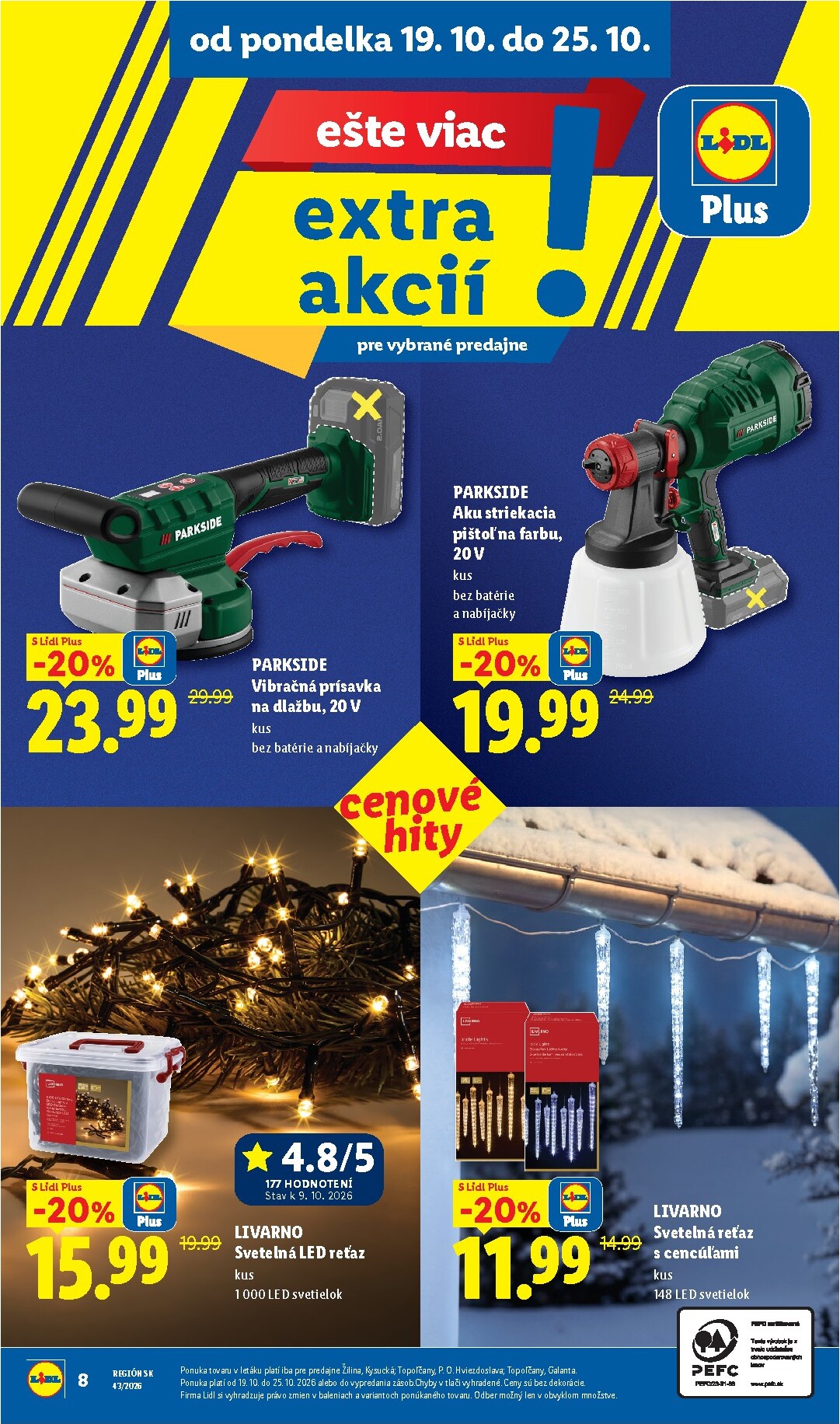 lidl - Nový Lidl - Ešte viac extra akcií leták od pondelka, 19.10.2026 do nedele, 25.10.2026 - page: 8