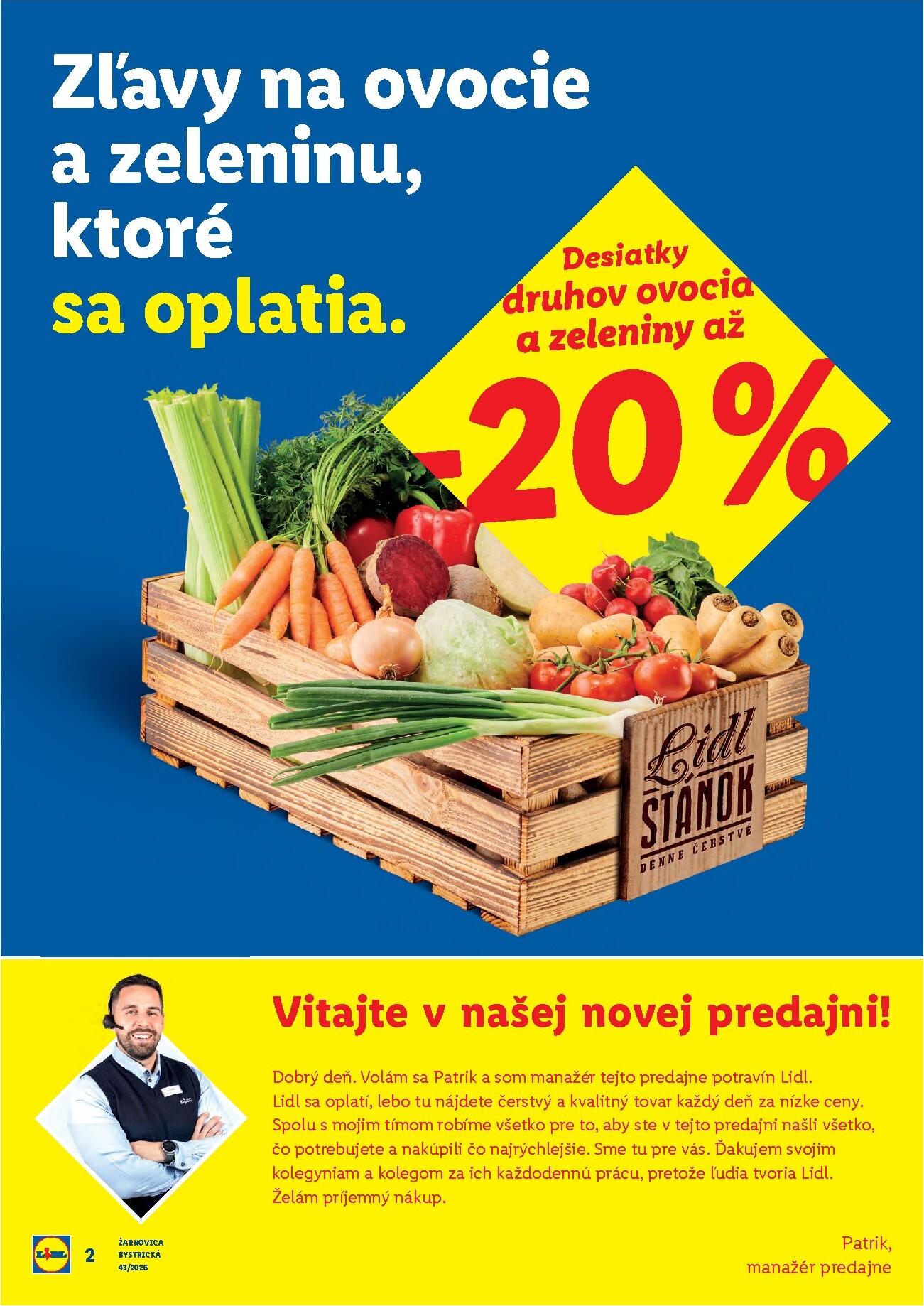 lidl - Nový Lidl - Nová predajňa v Žarnovici leták od pondelka, 19.10.2026 do nedele, 25.10.2026 - page: 2
