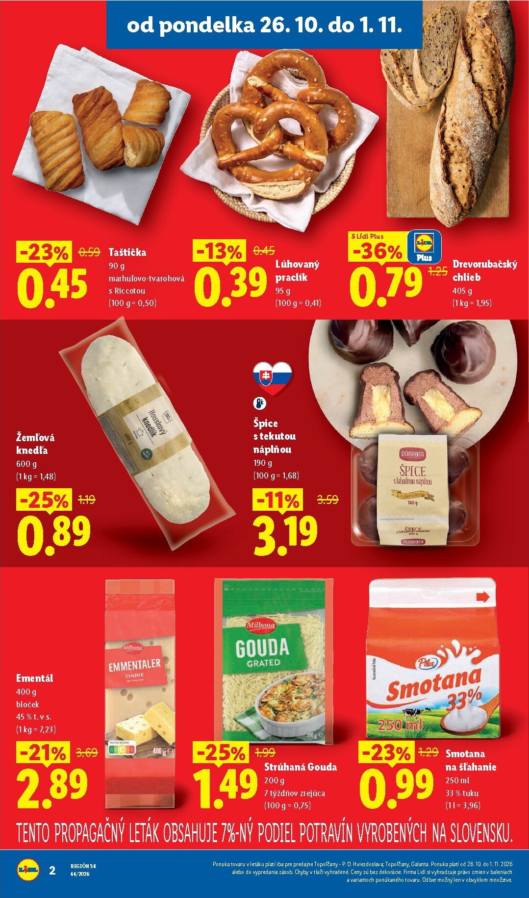 lidl - Nový Lidl - Ešte viac extra akcií leták od pondelka, 26.10.2026 do nedele, 01.11.2026 - page: 2
