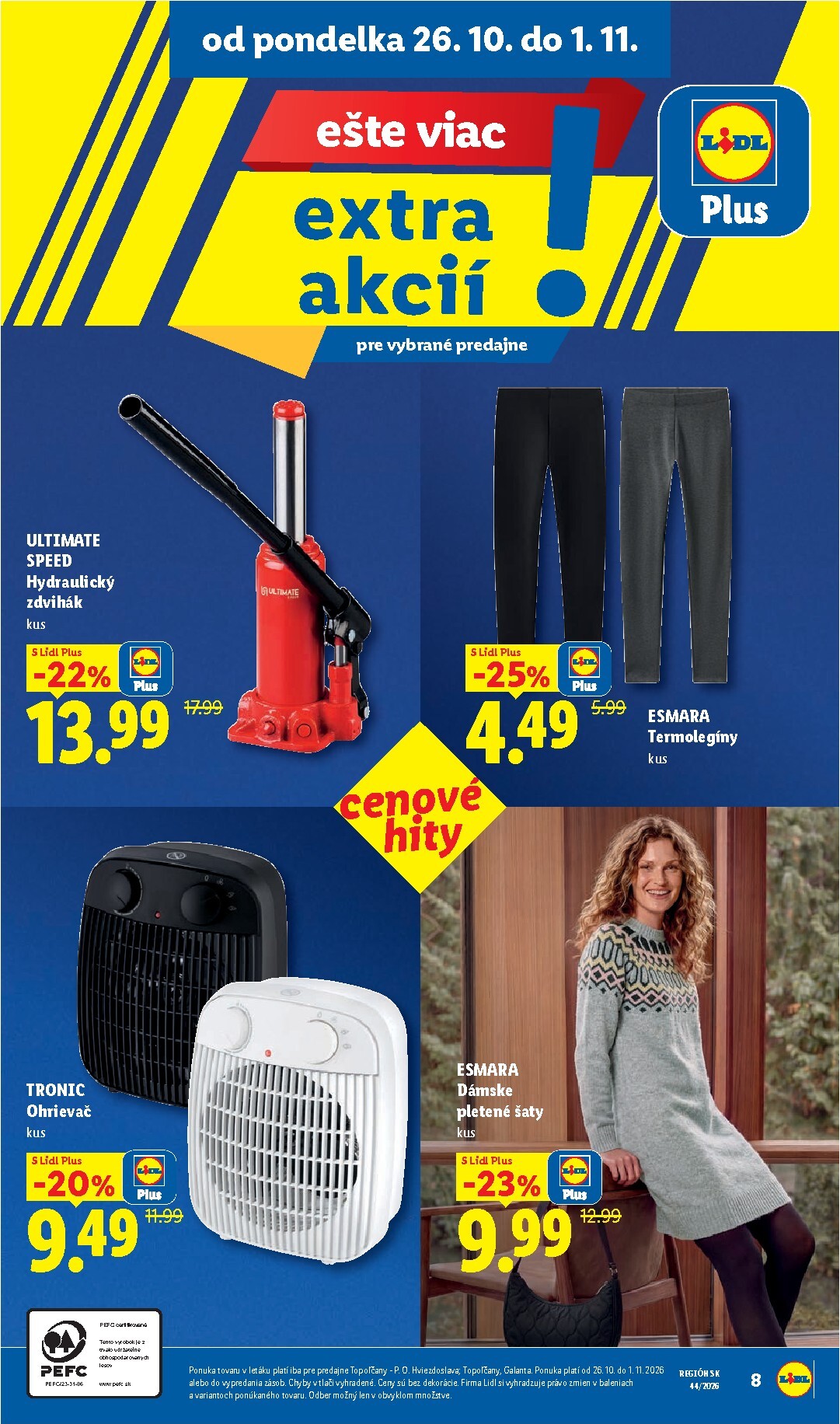 lidl - Nový Lidl - Ešte viac extra akcií leták od pondelka, 26.10.2026 do nedele, 01.11.2026 - page: 8