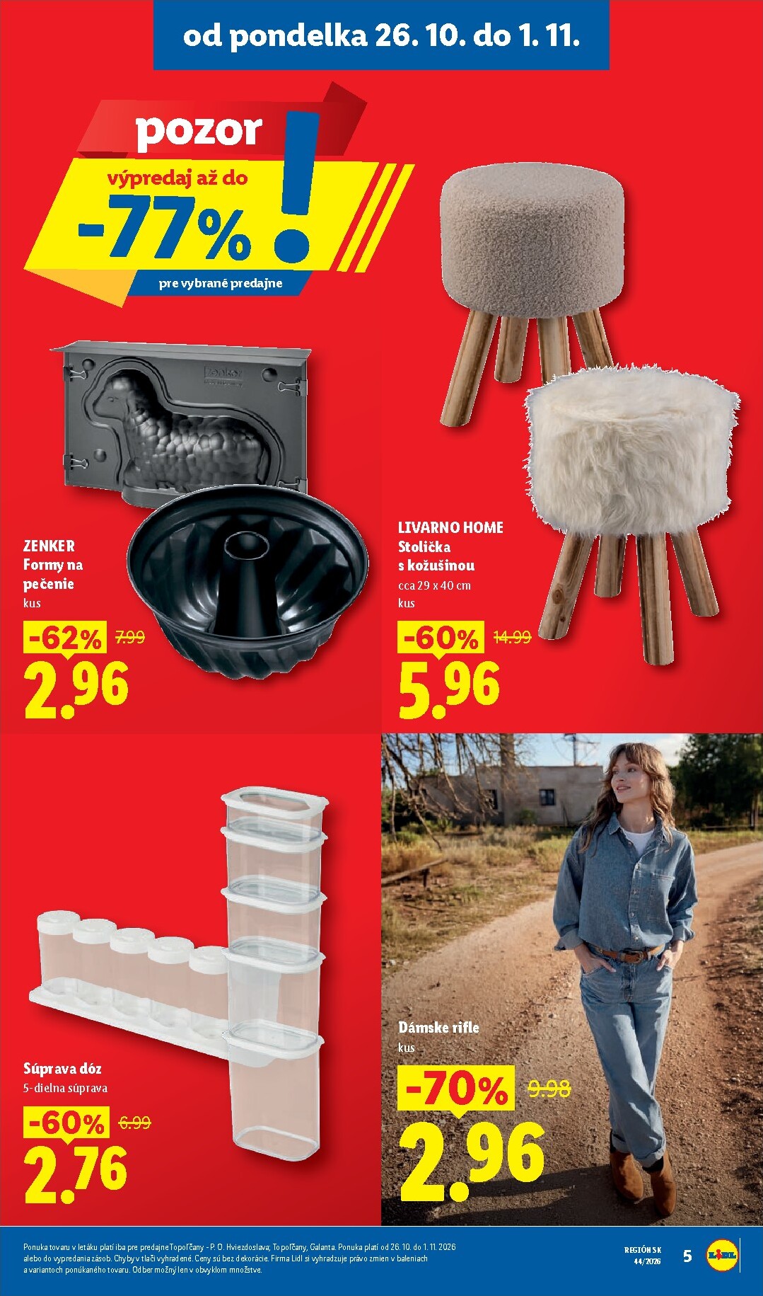 lidl - Nový Lidl - Ešte viac extra akcií leták od pondelka, 26.10.2026 do nedele, 01.11.2026 - page: 5