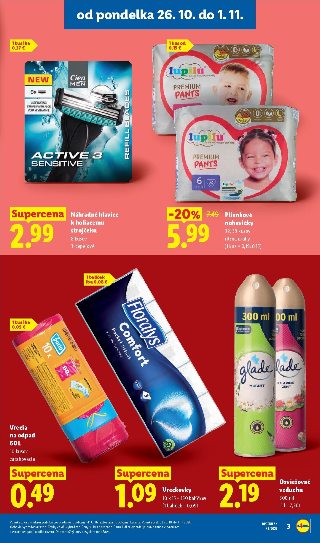 lidl - Nový Lidl - Ešte viac extra akcií leták od pondelka, 26.10.2026 do nedele, 01.11.2026 - page: 3
