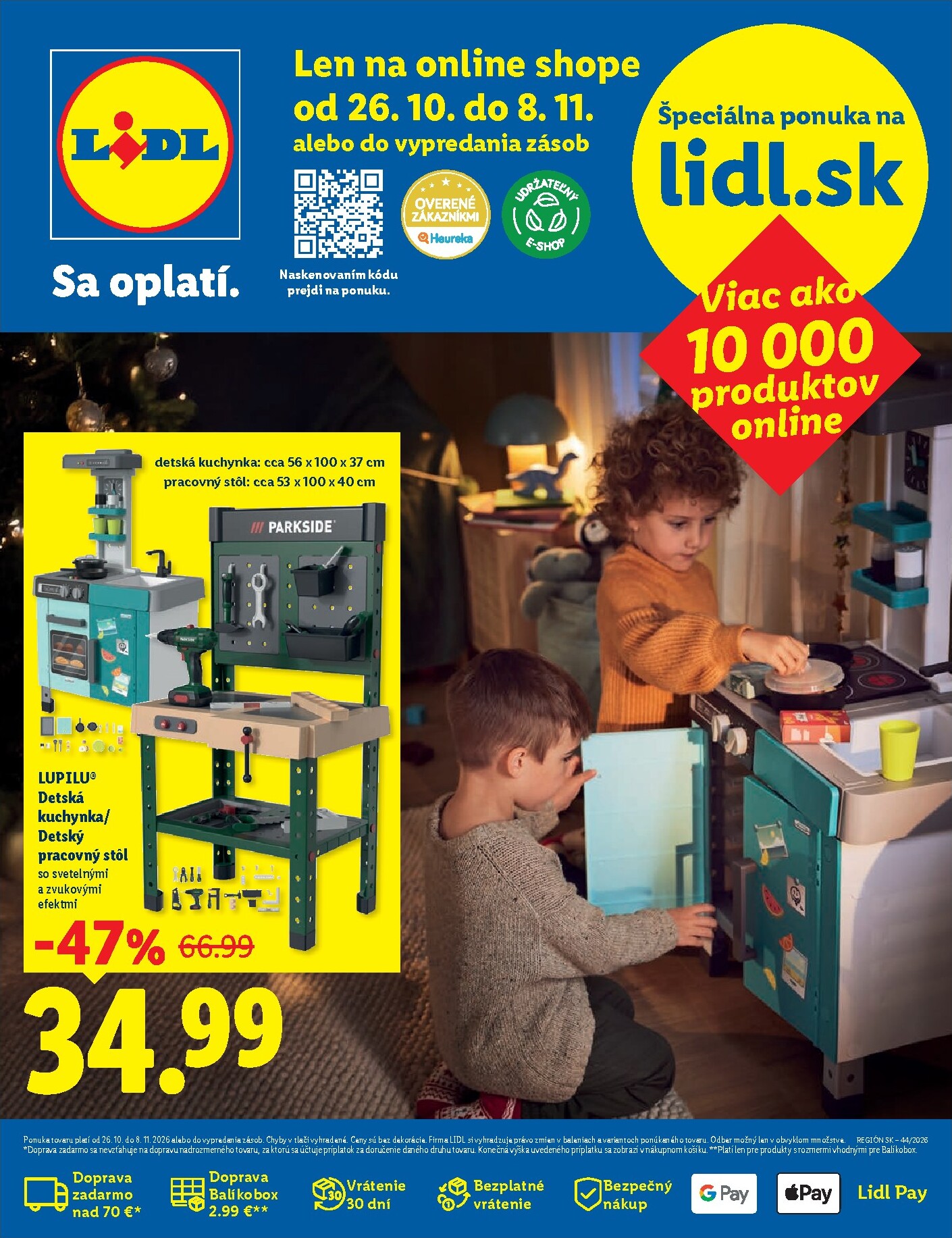 lidl - Aktuálny Lidl - Online magazín leták od pondelka, 26.10.2026 do nedele, 08.11.2026