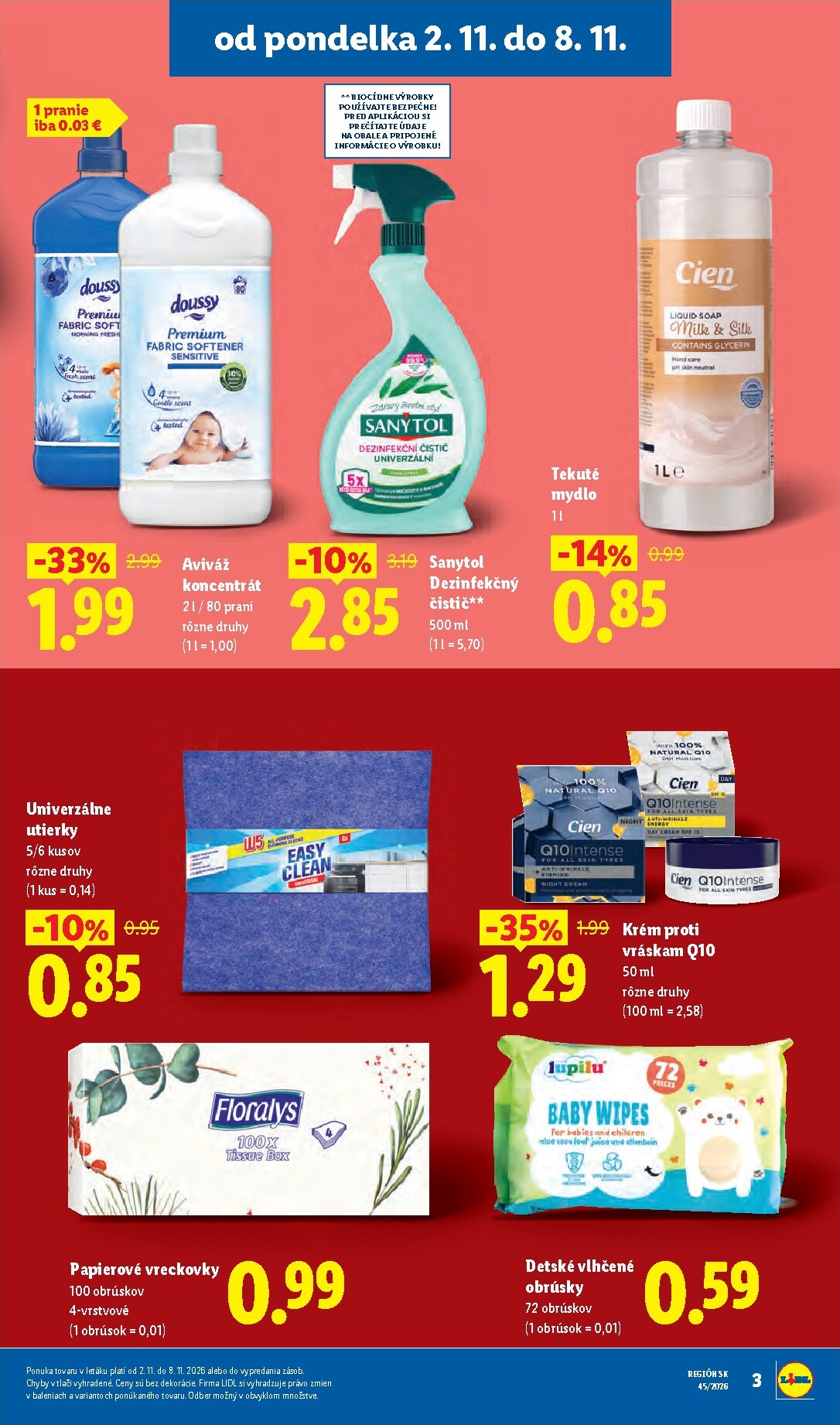 lidl - Nový Lidl - Ešte viac extra akcií leták od pondelka, 02.11.2026 do nedele, 08.11.2026 - page: 3