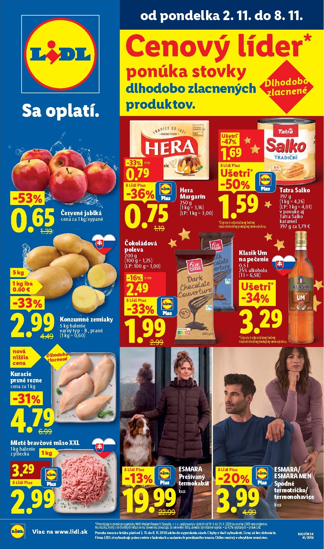 lidl - Nový Lidl leták od pondelka, 02.11.2026 do nedele, 08.11.2026 - page: 1