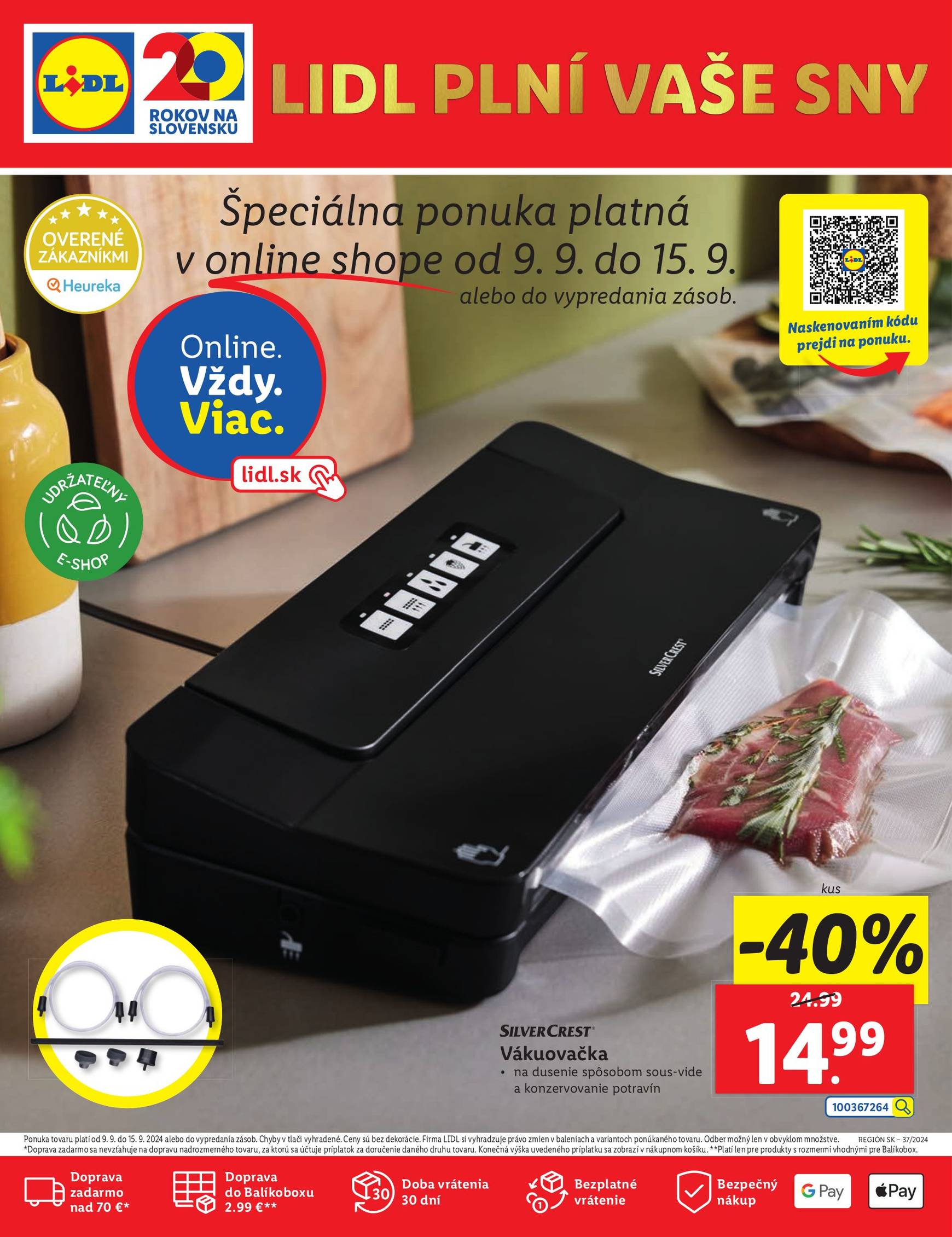 lidl - Lidl - Online shop leták platný od 09.09. - 15.09.