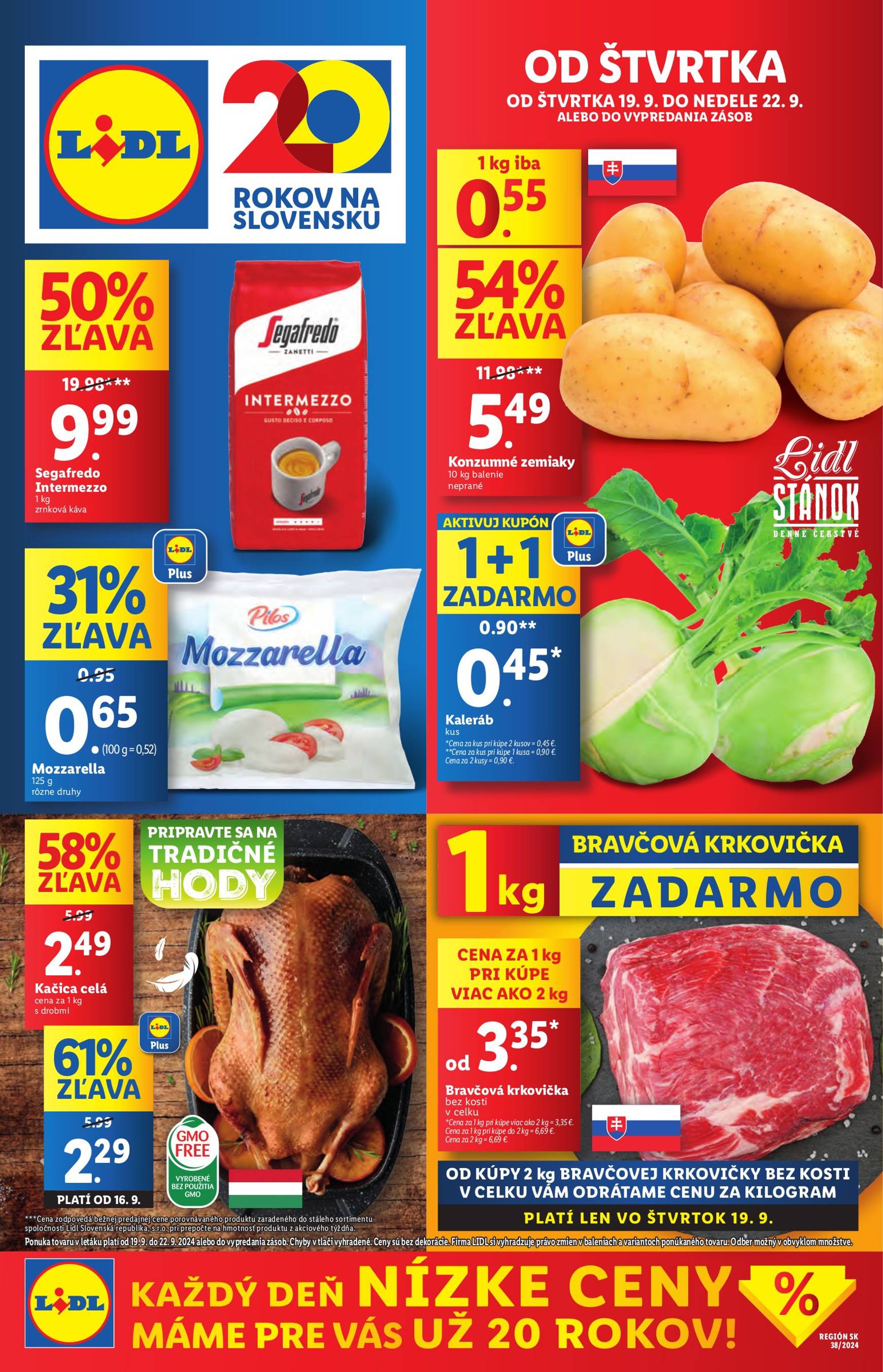 lidl - Lidl leták platný od 19.09. - 22.09.