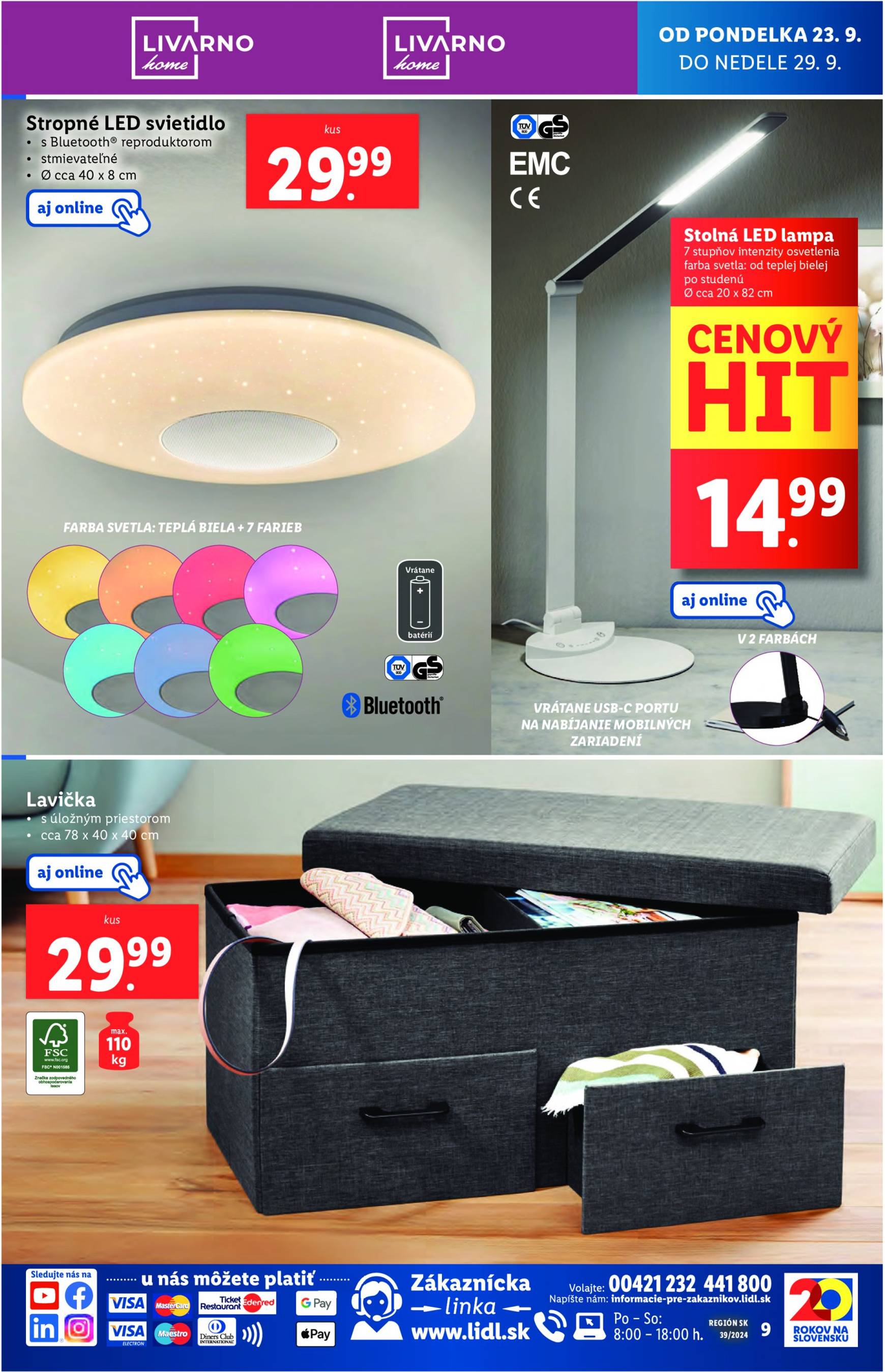 lidl - Lidl - Spotrebný tovar leták platný od 23.09. - 29.09. - page: 9