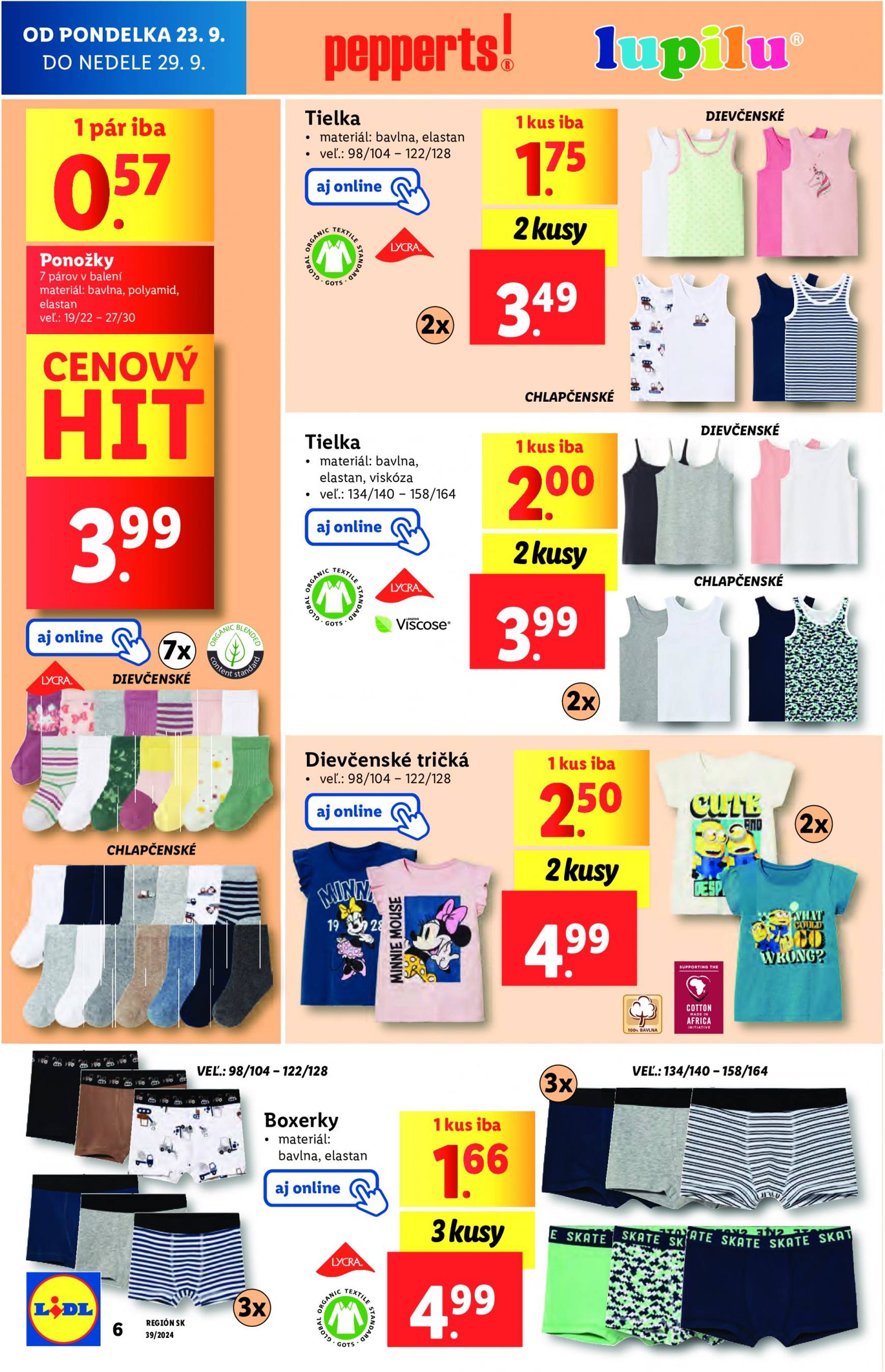 lidl - Lidl - Spotrebný tovar leták platný od 23.09. - 29.09. - page: 6