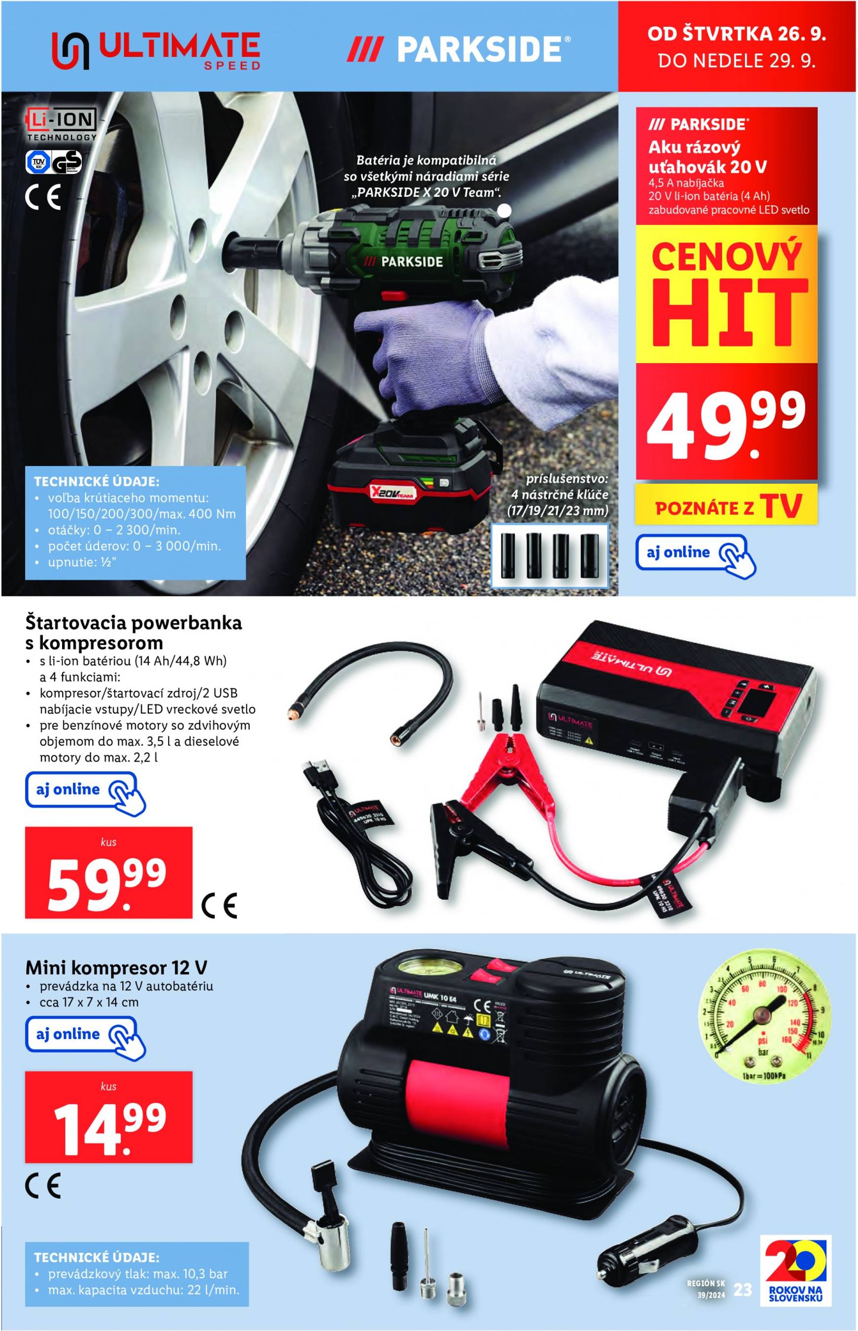lidl - Lidl - Spotrebný tovar leták platný od 23.09. - 29.09. - page: 25