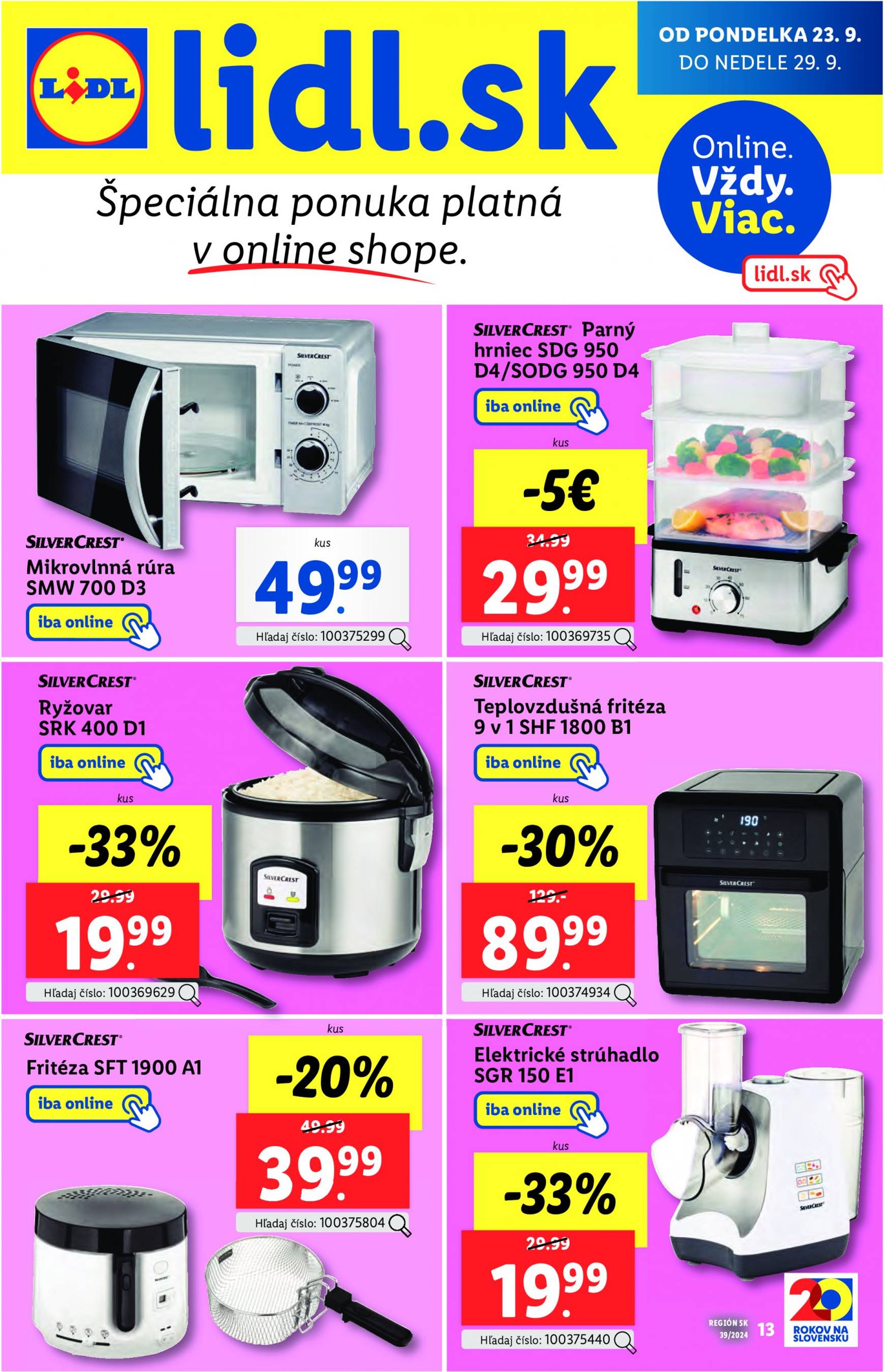lidl - Lidl - Spotrebný tovar leták platný od 23.09. - 29.09. - page: 13