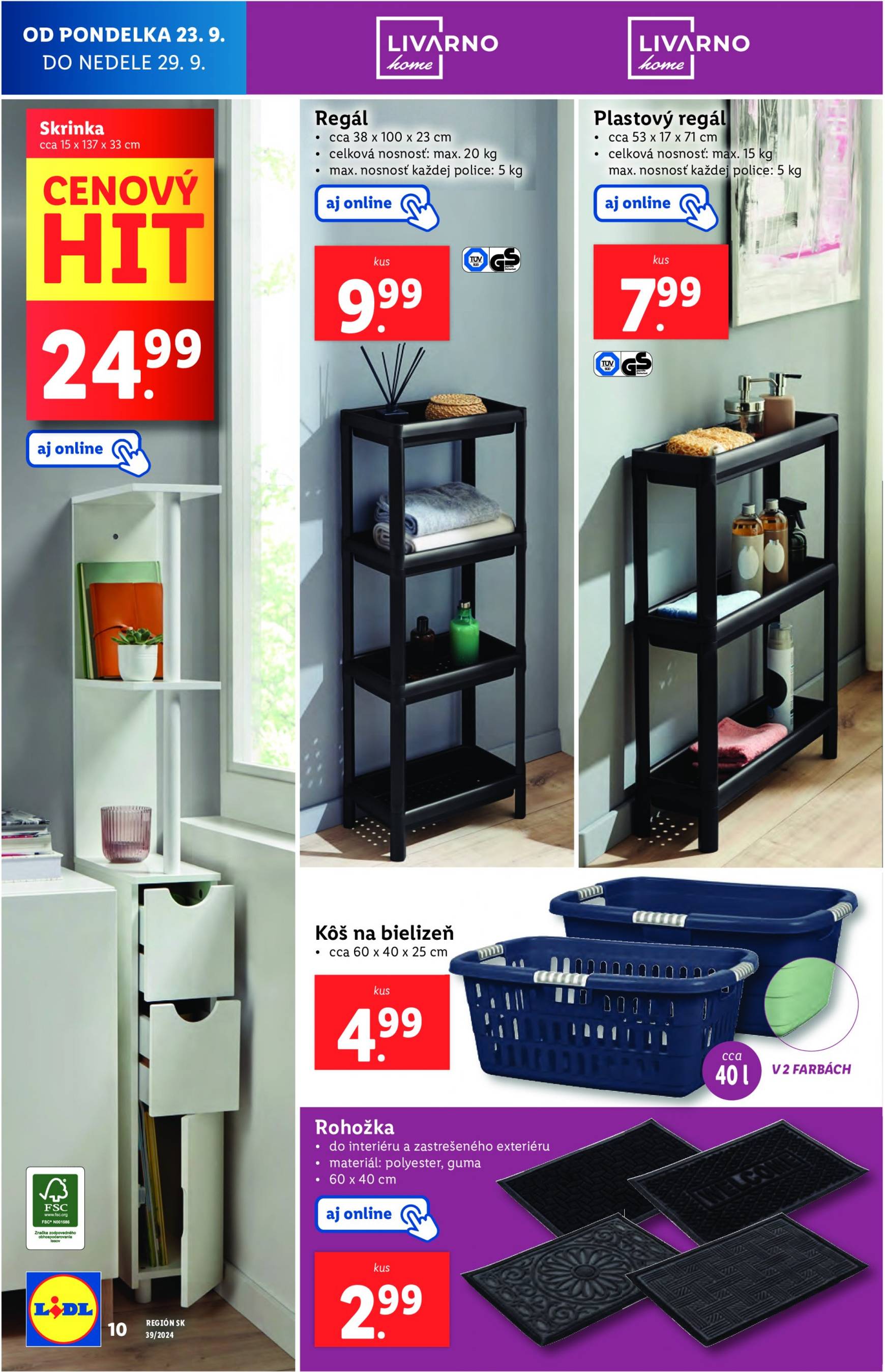 lidl - Lidl - Spotrebný tovar leták platný od 23.09. - 29.09. - page: 10