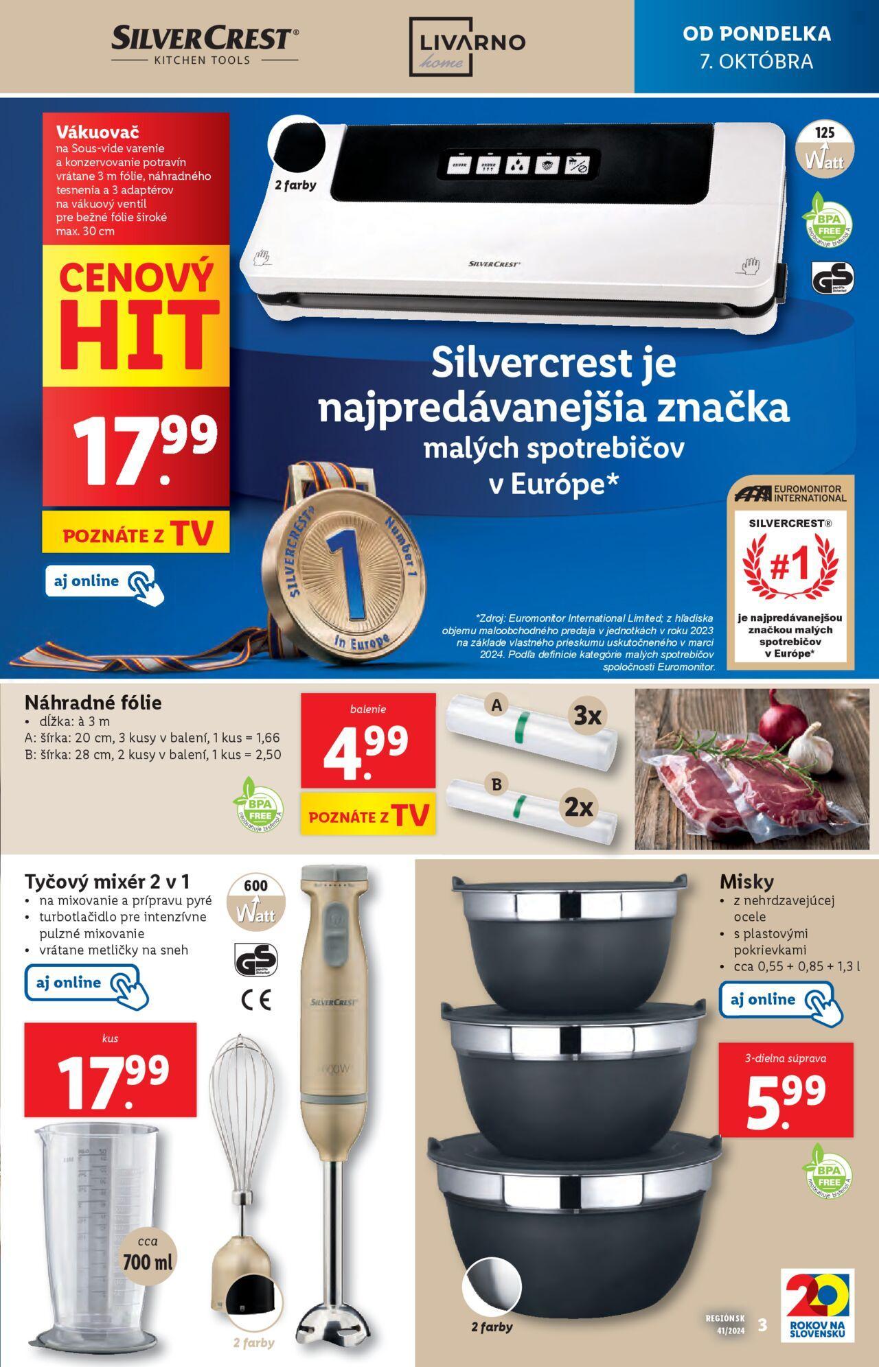 lidl - Lidl spotrebný tovar 07.10.2024 - 13.10.2024 - page: 3