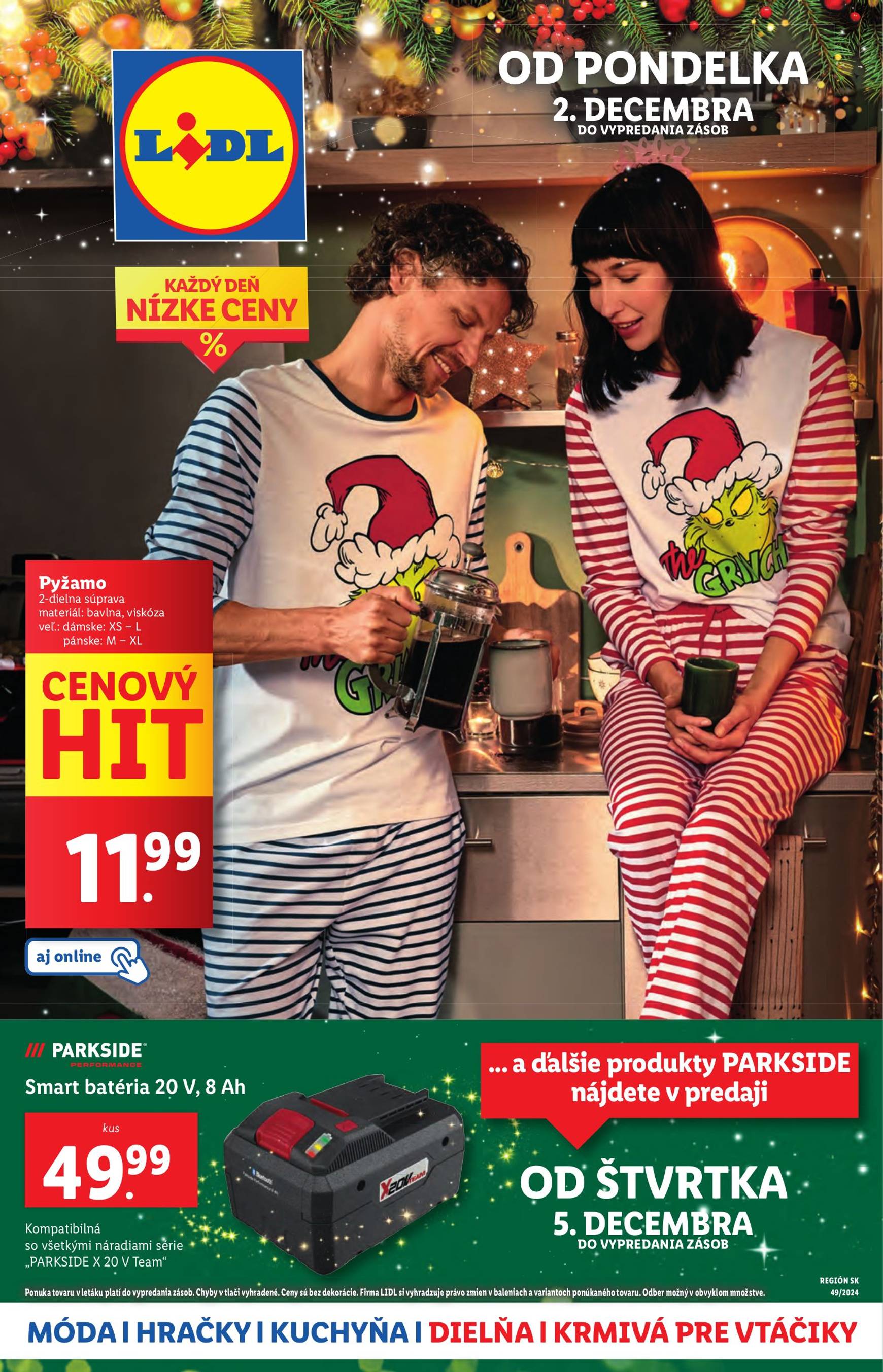 lidl - Lidl - Spotrebný tovar leták platný od 02.12. - 08.12.